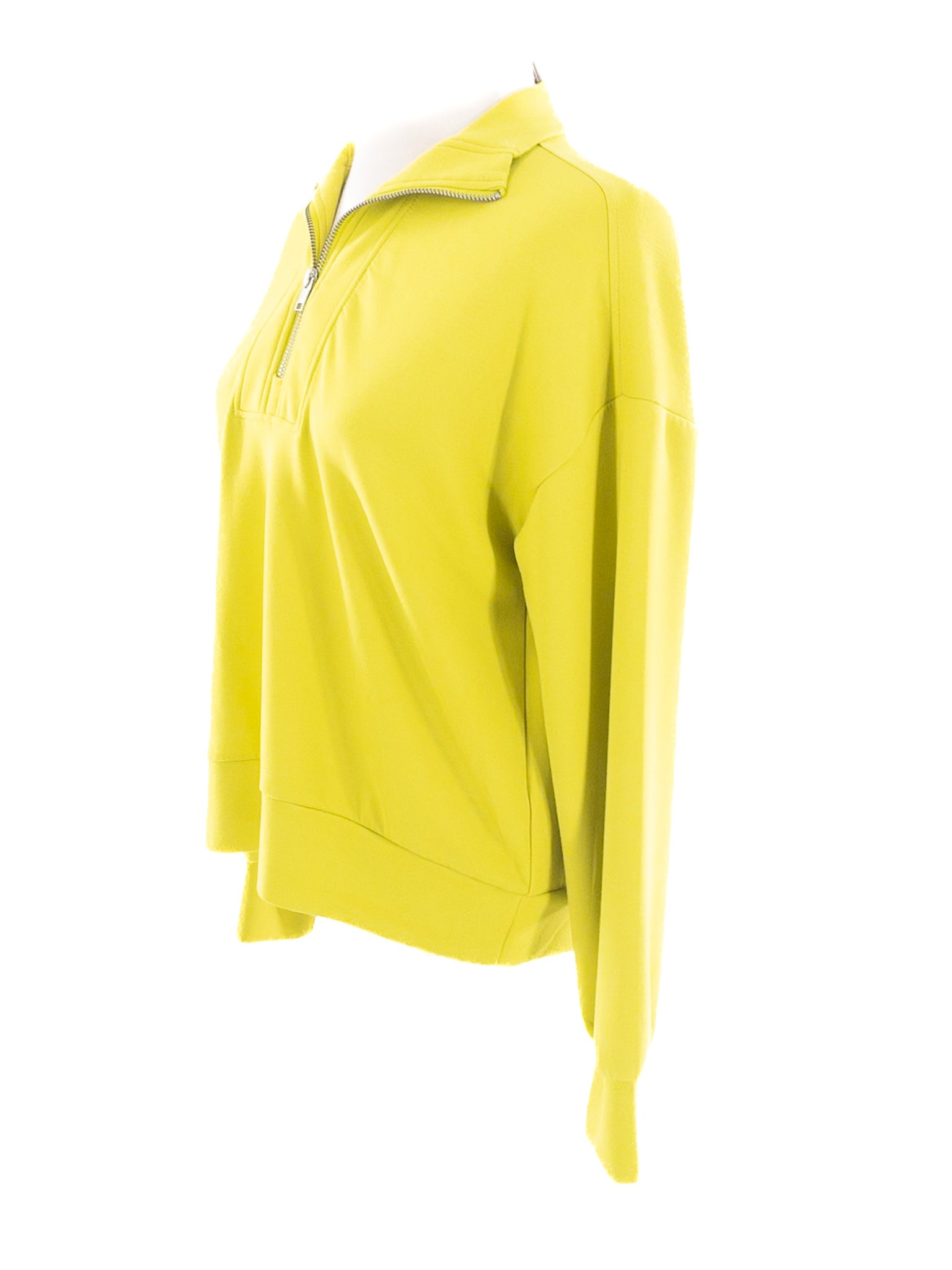 Truth Chartreuse Zip Polyester Blend Size S Sweatshirt