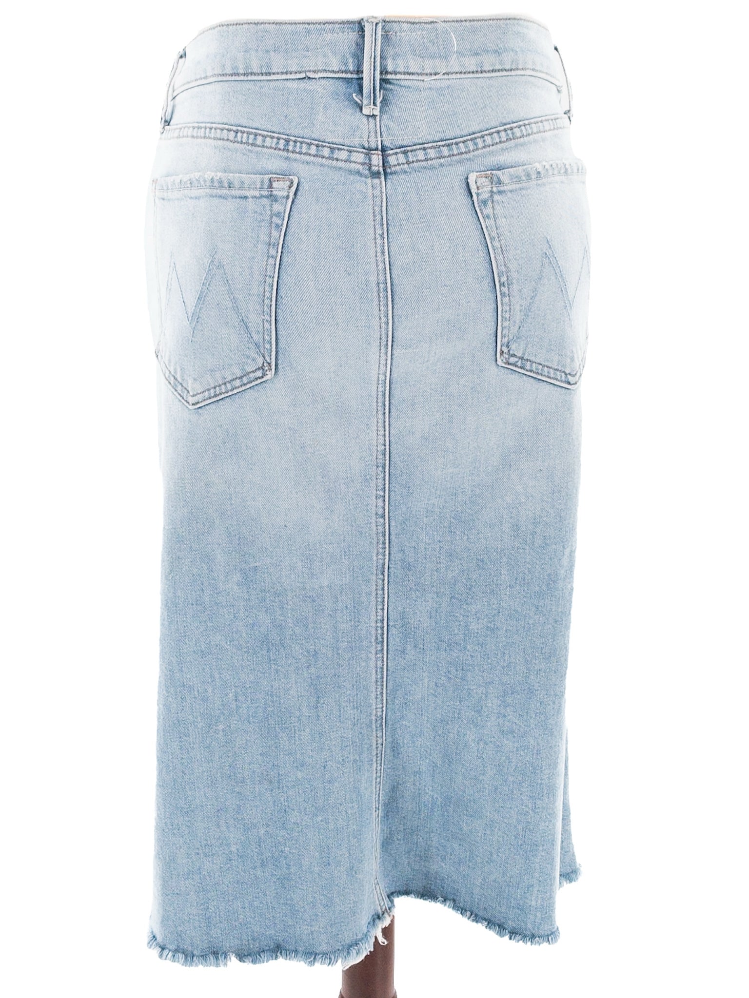 Mother Light Blue Washed Denim Size 10 Skirt