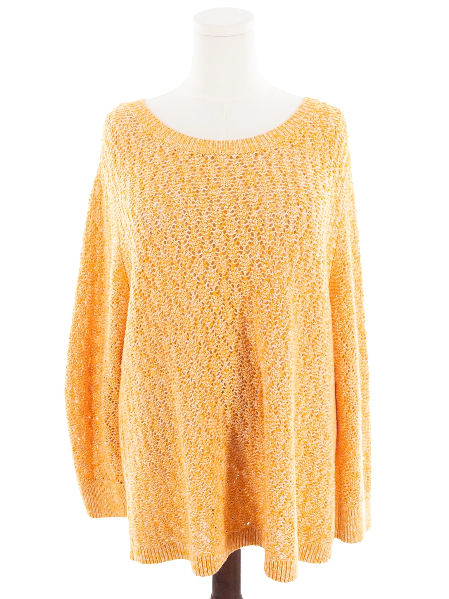 Talbots Melon Tan Crochet Cotton Blend Size 2X Sweaters