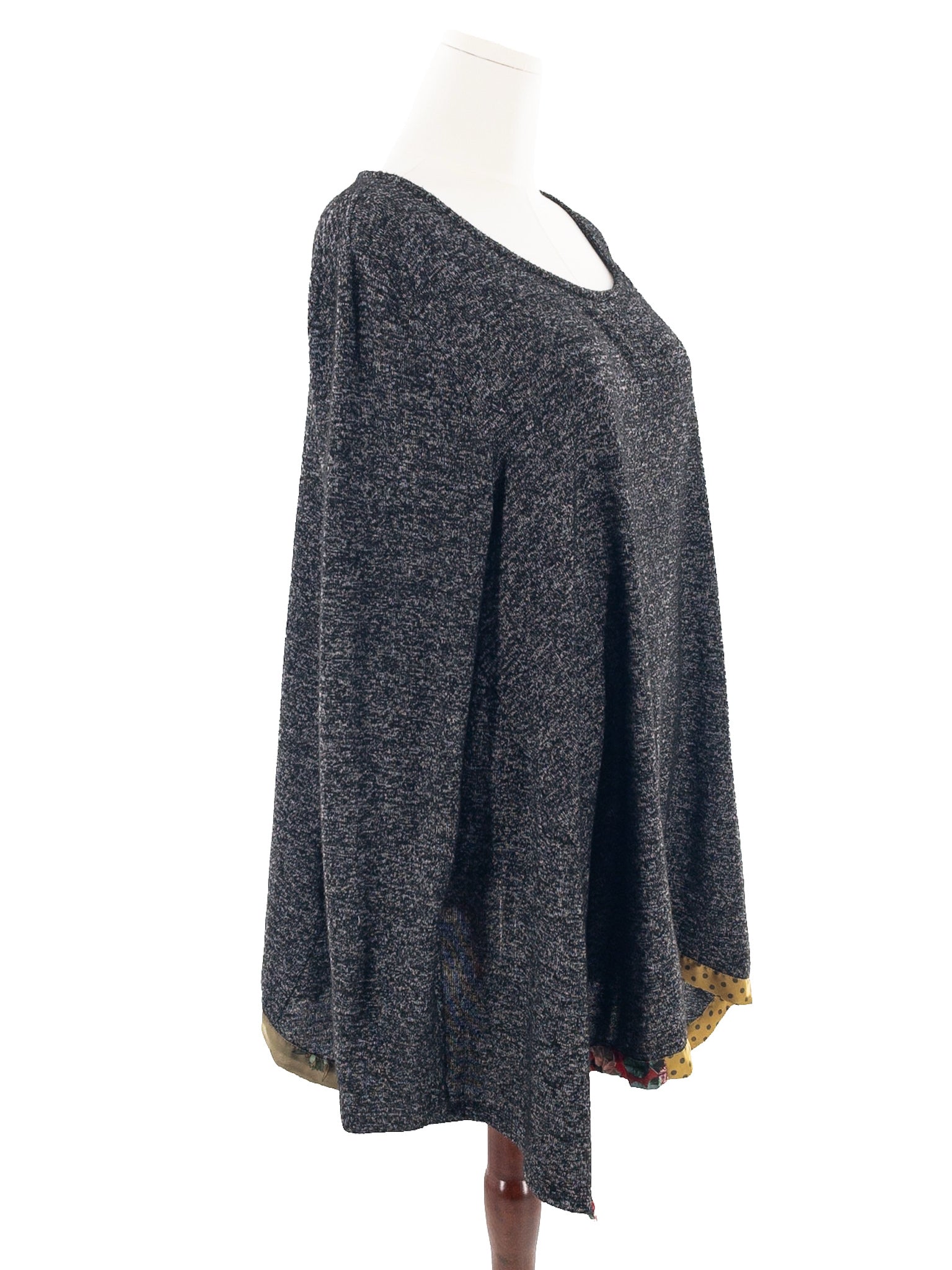 Alembika Charcoal Heather Polyester Blend Size 2X Tunic