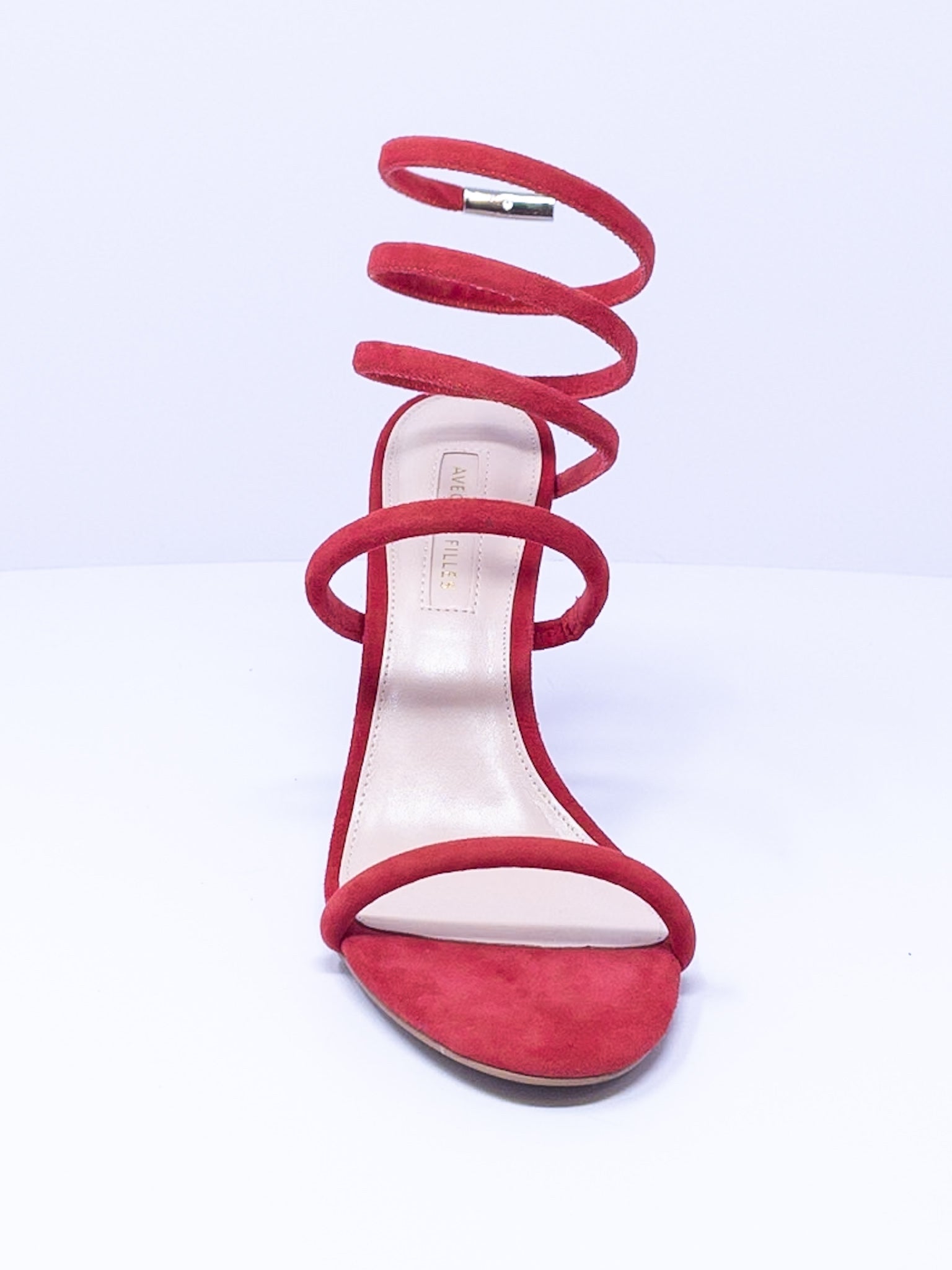 Avec Les Filles Raspberry Strappy Suede 7.5 Shoes