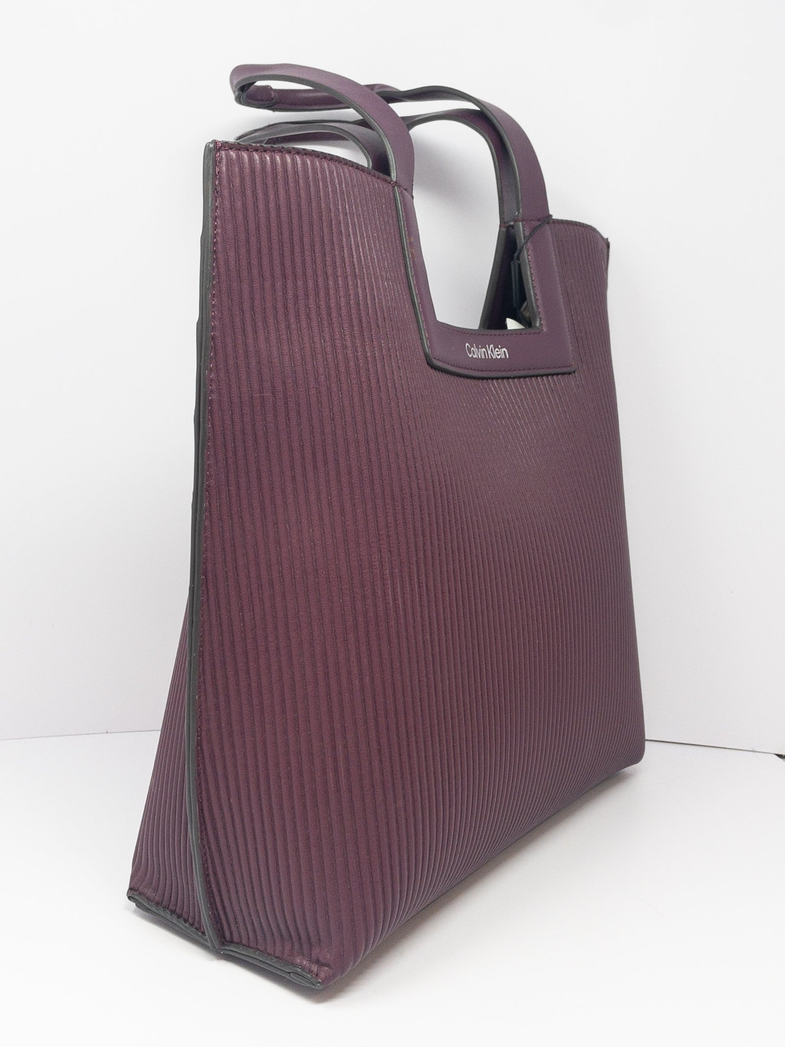 Calvin Klein Plum Leather Purse