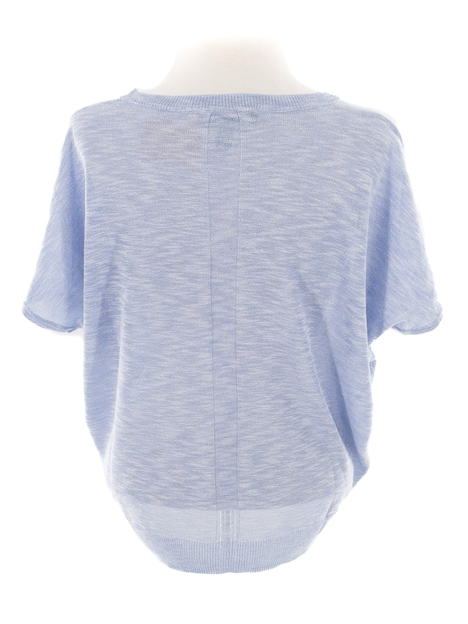 Ellen Tracy Blue Heather Viscose Blend Size S Sweaters