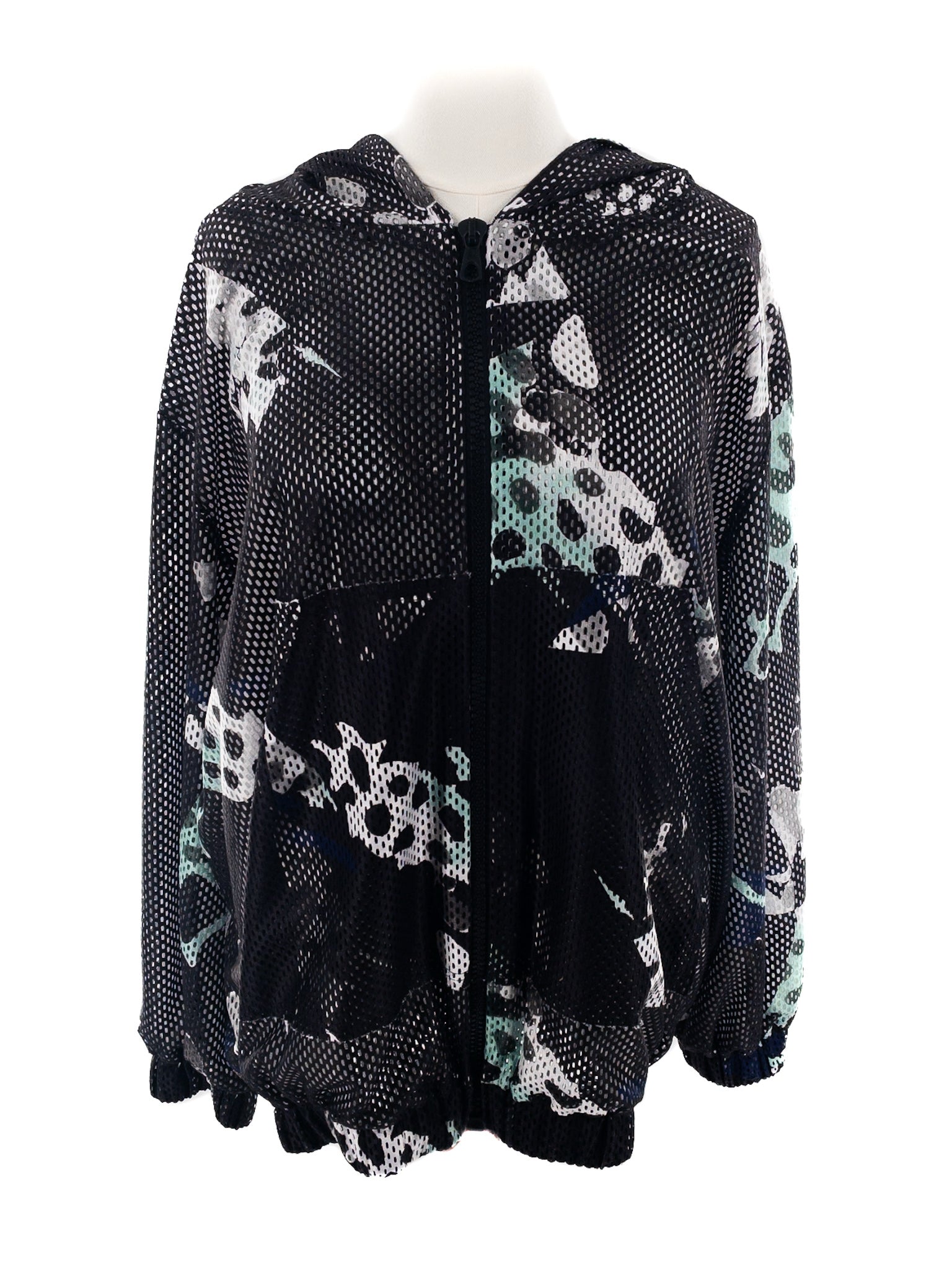 Igor Black White Mesh Polyester Size M Jacket