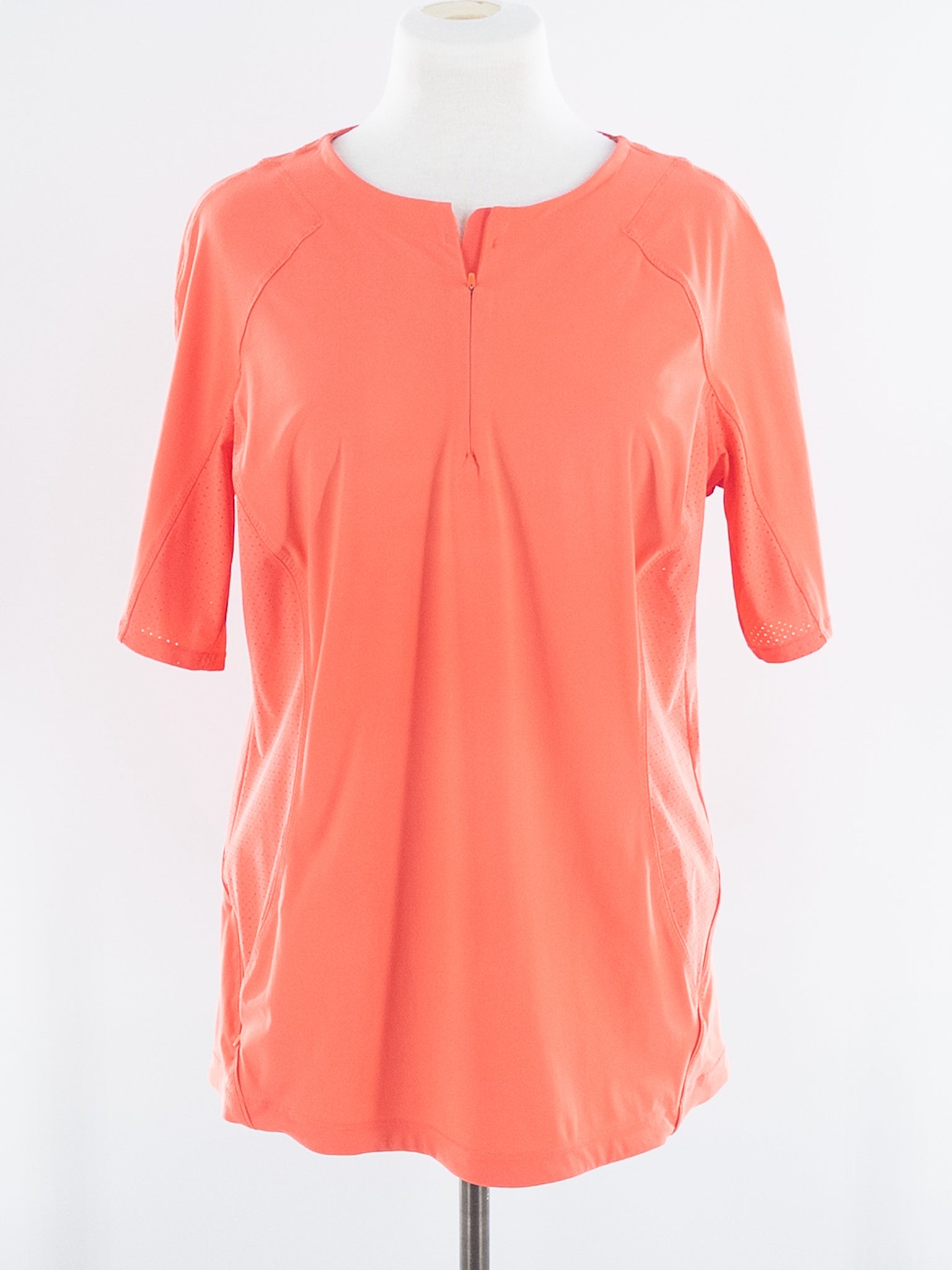 Athleta Orange Nylon Blend Size XL T Shirts/Active