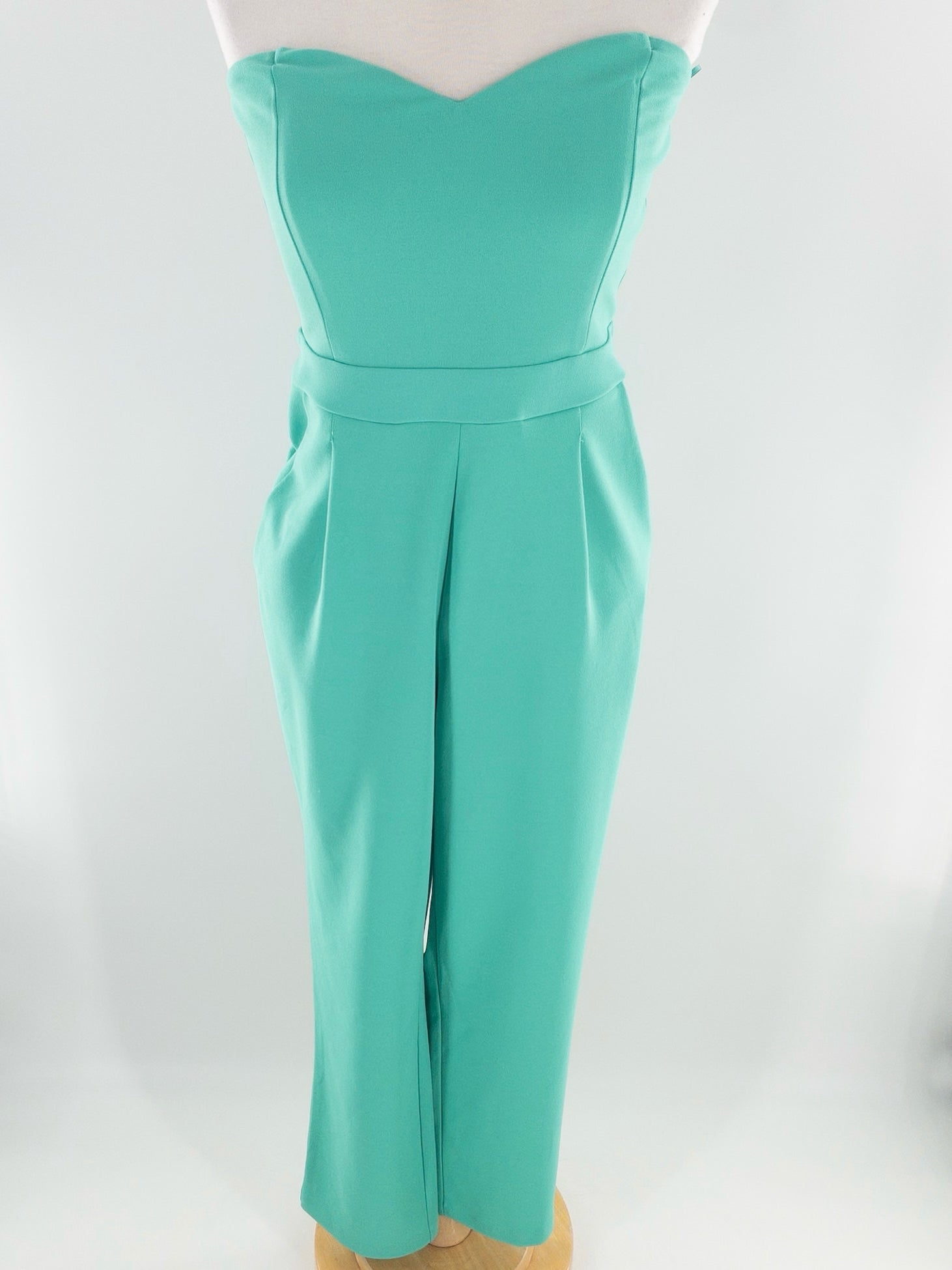 Express Lime Pleat Polyester Relaxed Size 8 Jumpsuits