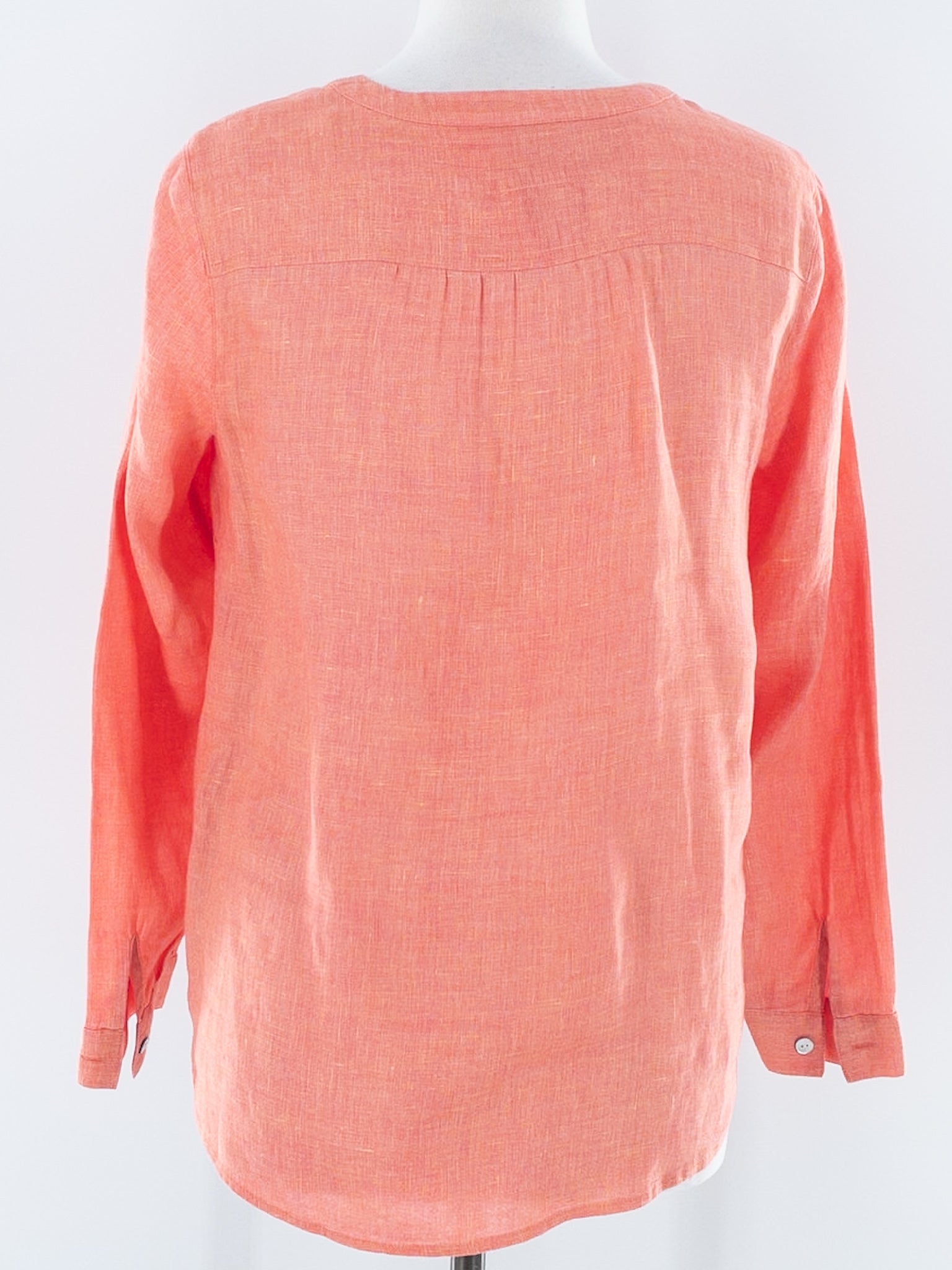 J Jill Coral Linen Pullover Size S Blouse