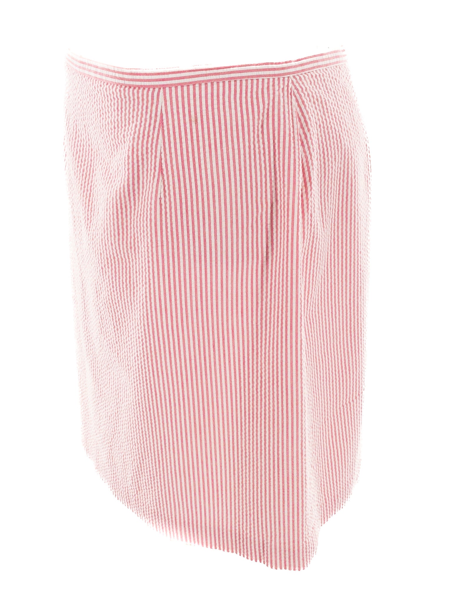 Talbots Pink White Pinstripe Cotton Size 18 Skirt