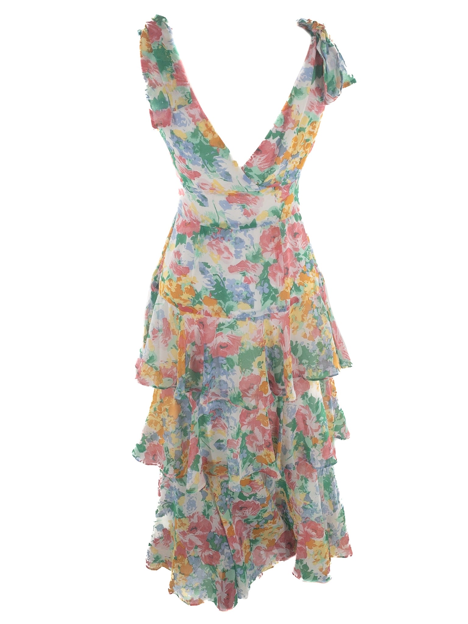 Wayf Multi-Color Print Polyester Sleeveless Size XS Dress