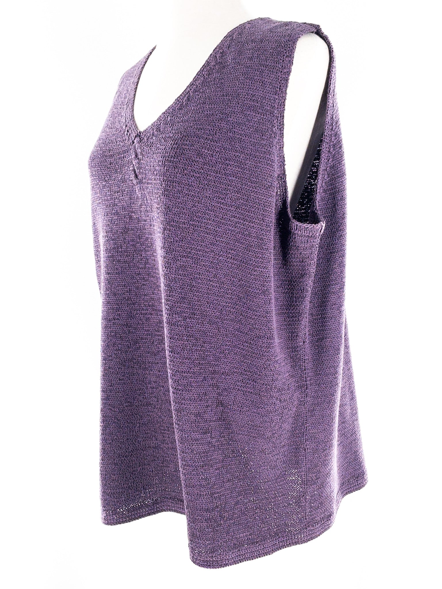 Pendleton Plum V Neck Cotton Blend Size 2X Cardigan