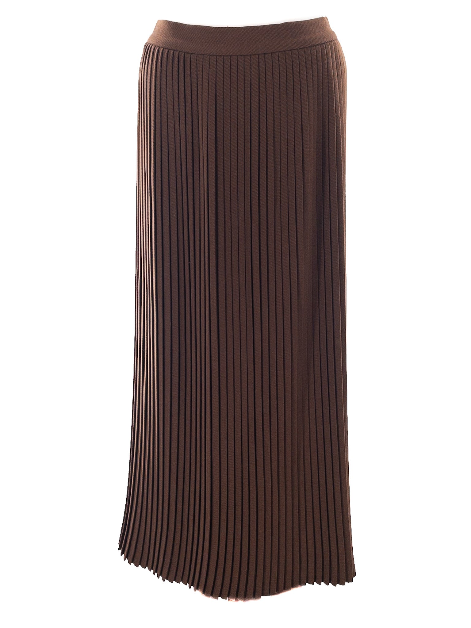 Joseph Abboud Brown Pleat Wool Size 10 Skirt