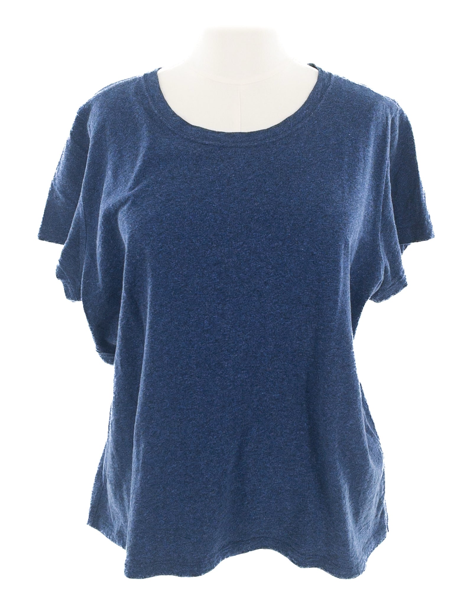 J Crew Navy Heather Cotton Short Sleeve Size XXL T Shirt