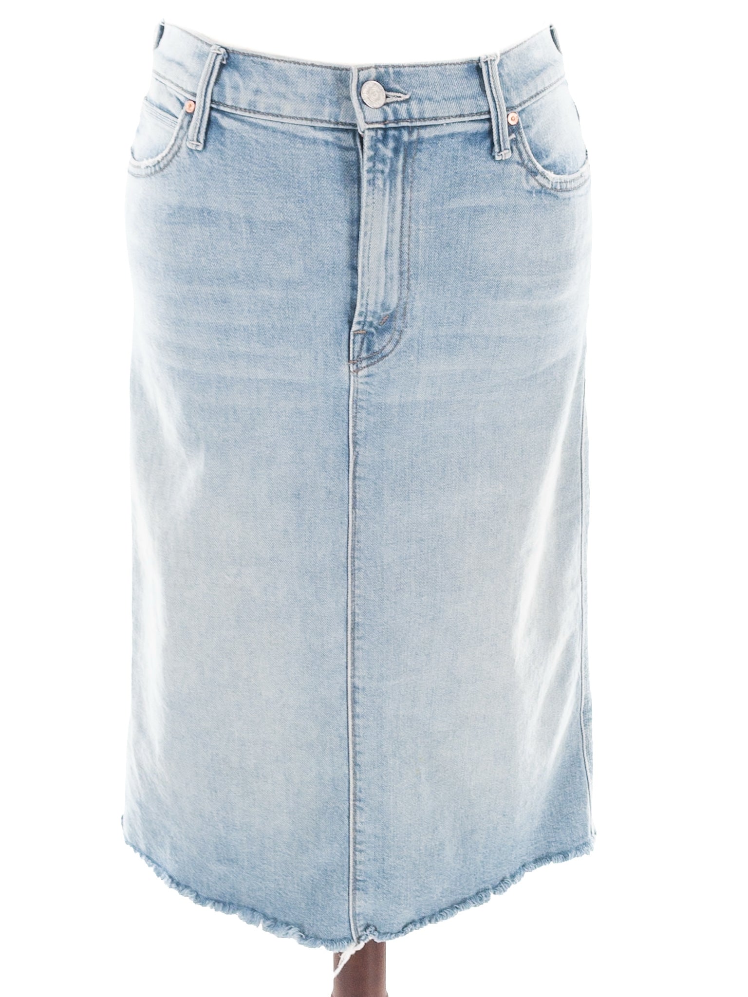 Mother Light Blue Washed Denim Size 10 Skirt