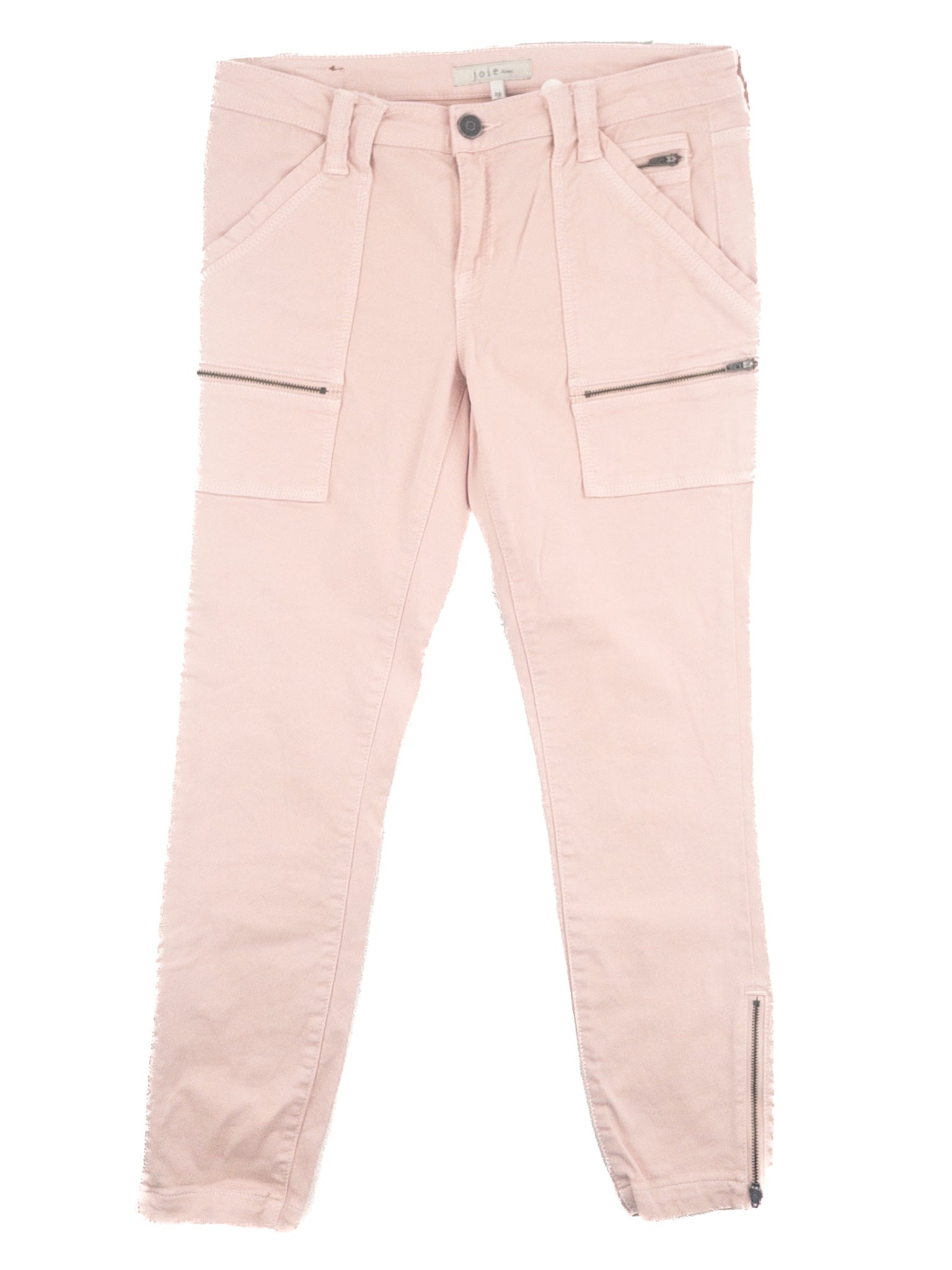 Joie Pink Utility Cotton Blend Skinny Size 8 Pants