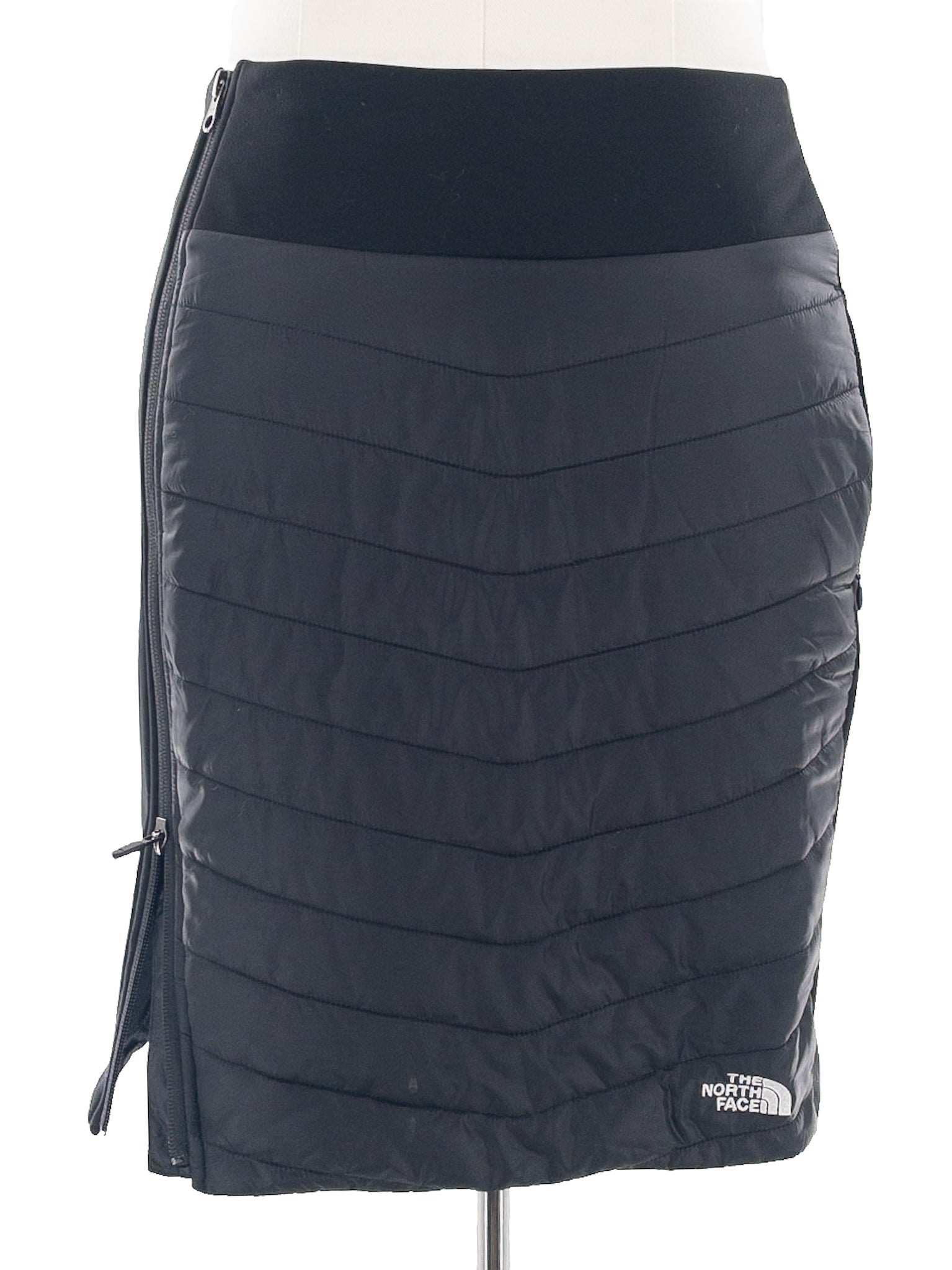 North Face Black Quilt Polyester Size 8 Skirt