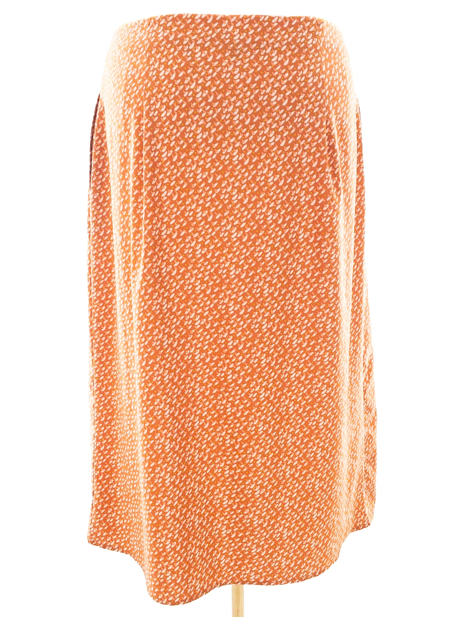 Toad & Co Pumpkin Cream Print Polyester Blend Size XL Skirt