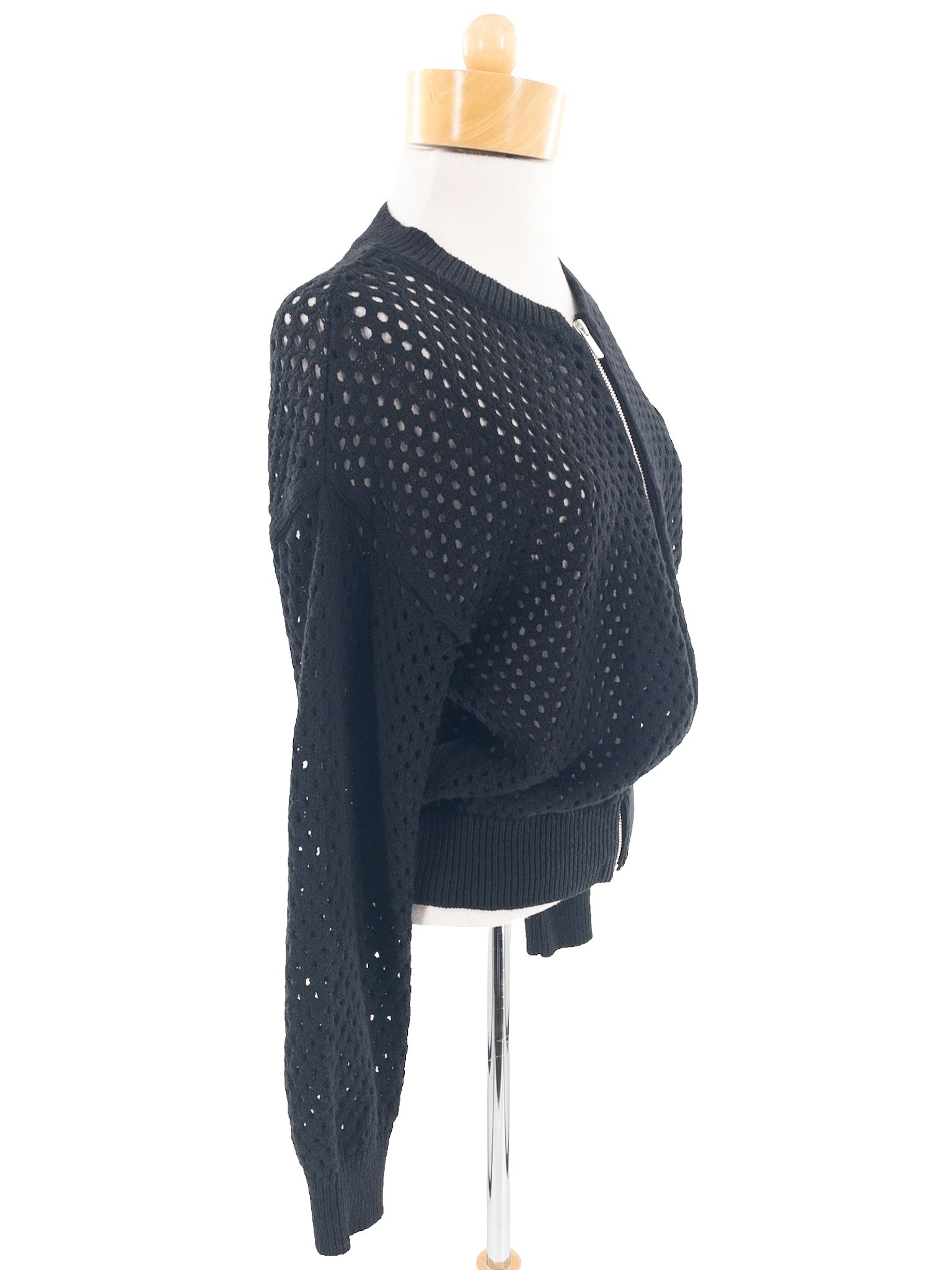 Santuary Black Woven Cotton Size XS Cardigan