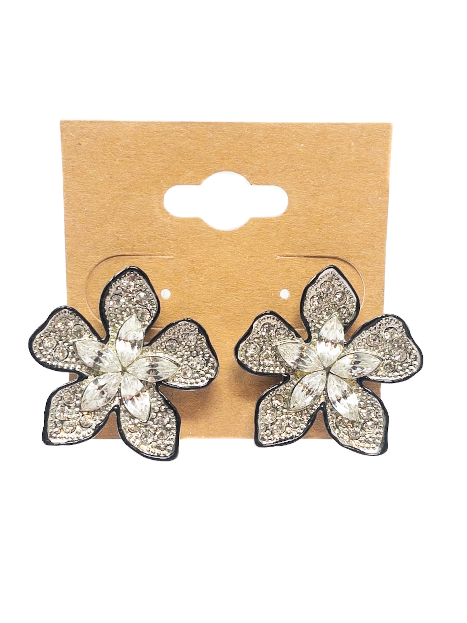 Clear Rhinestone Earrings