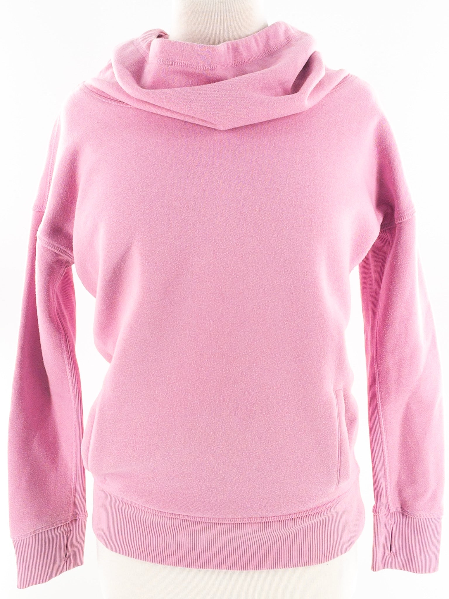 Zyia Pink Hooded Cotton Blend Size XXS Sweatshirt