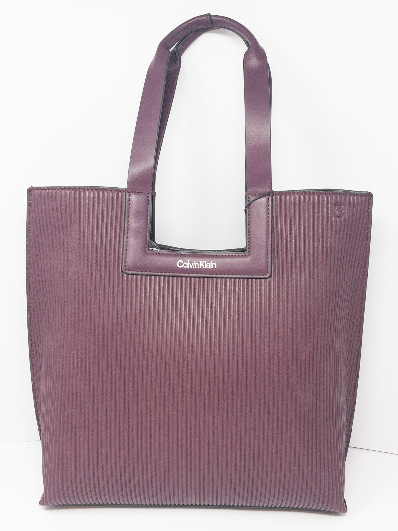 Calvin Klein Plum Leather Purse