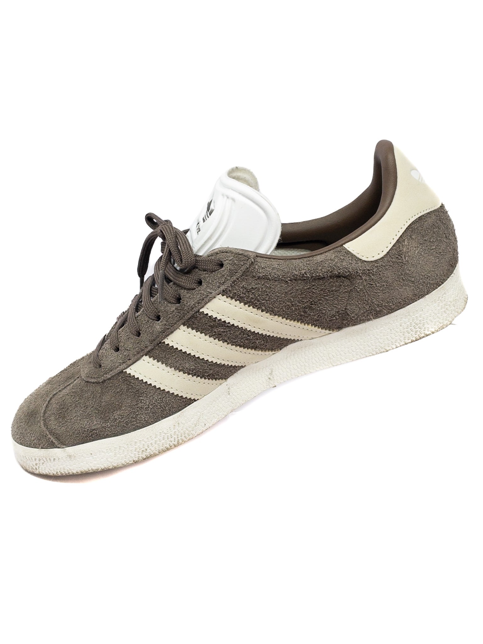 Adidas Taupe White Texture 9 Sneakers