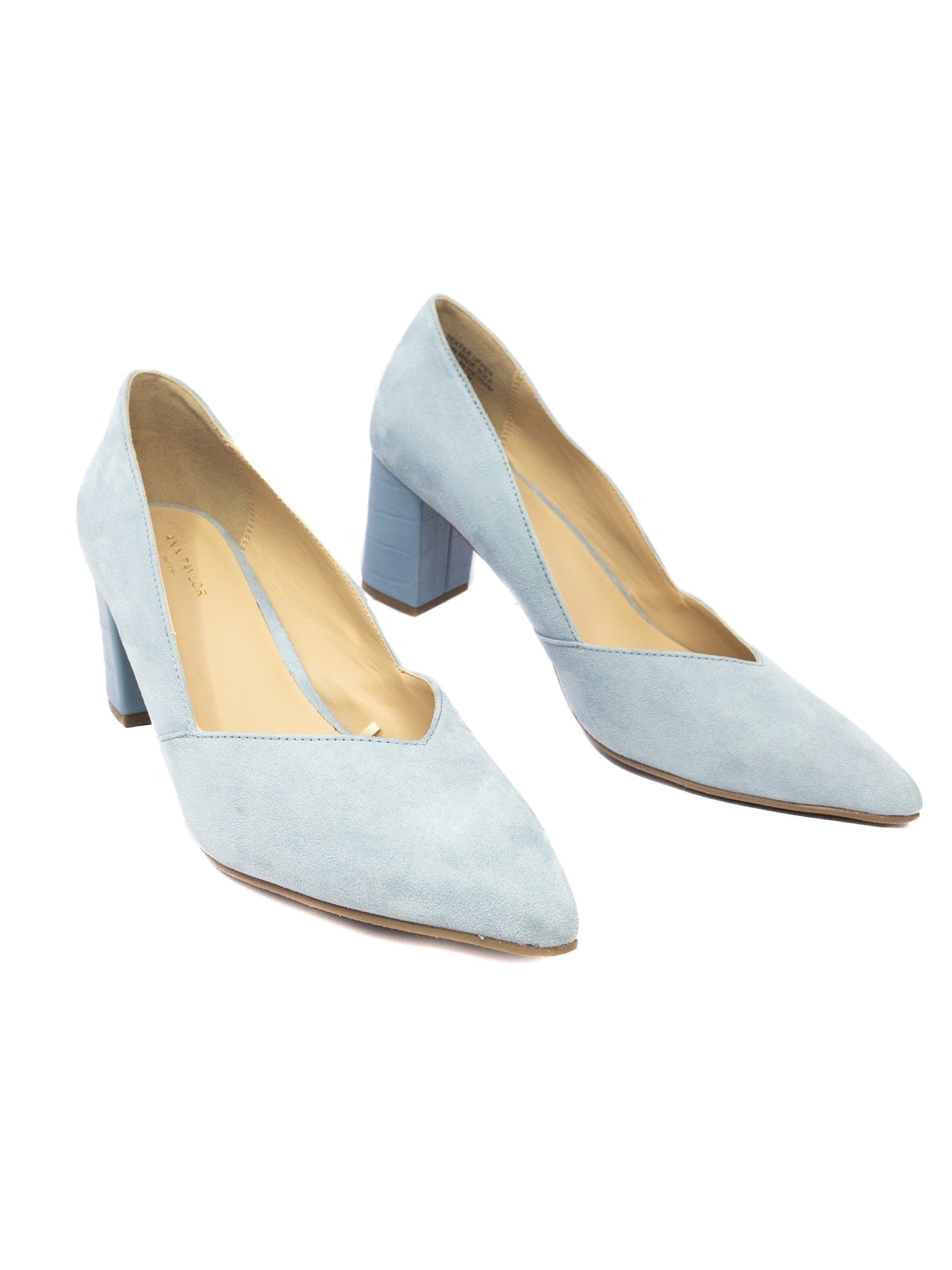 Ann Taylor Light Blue Faux Suede 8.5 Pumps