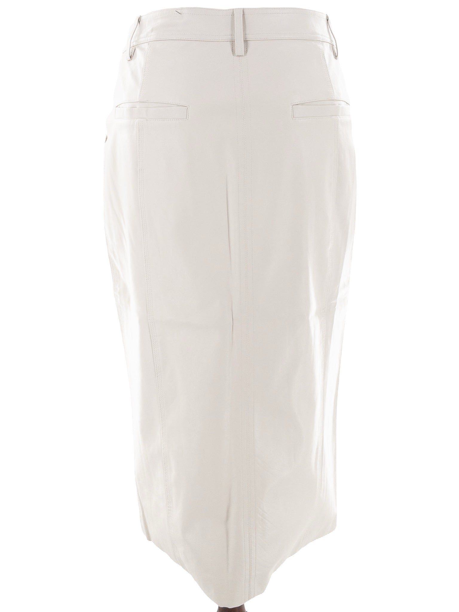 Sanctuary Cream Faux Leather Polyurethane Size 12 Skirt
