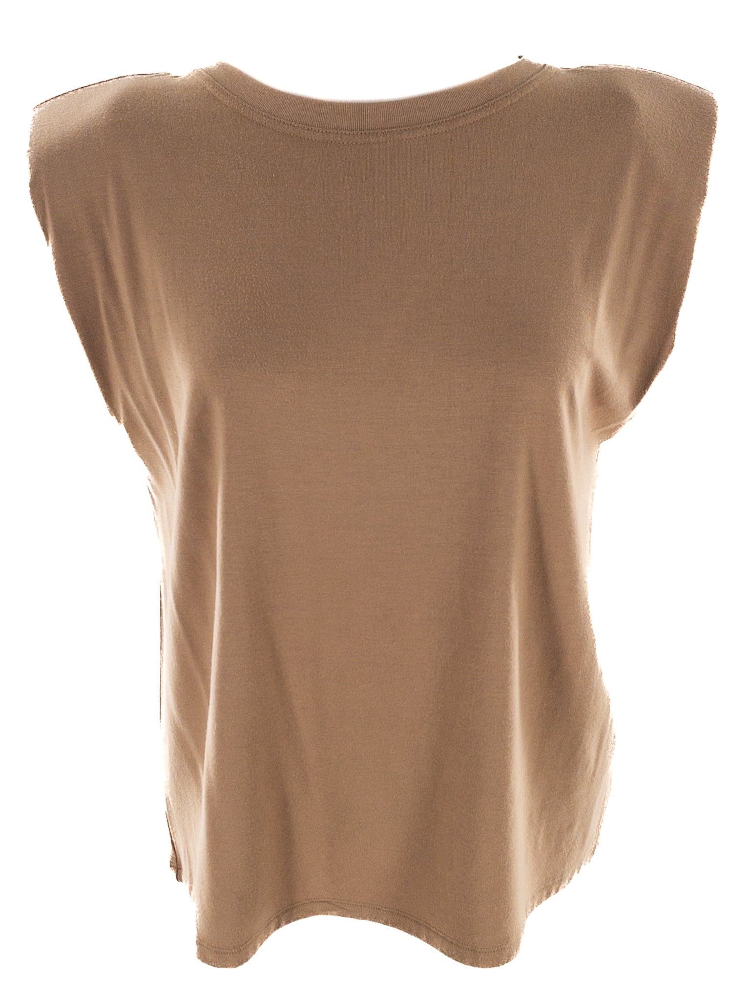 Laundry Tan Rayon Blend Sleeveless Size S T Shirt