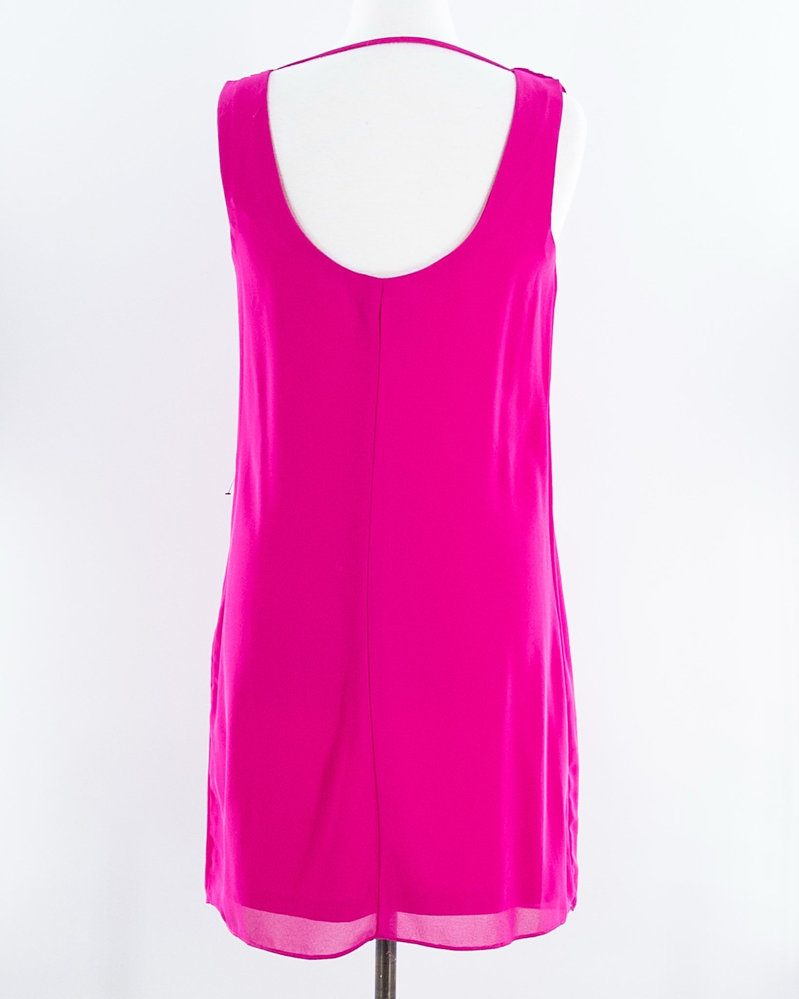Vince Camuto Hot Pink Polyester Sleeveless Size 8 Dress