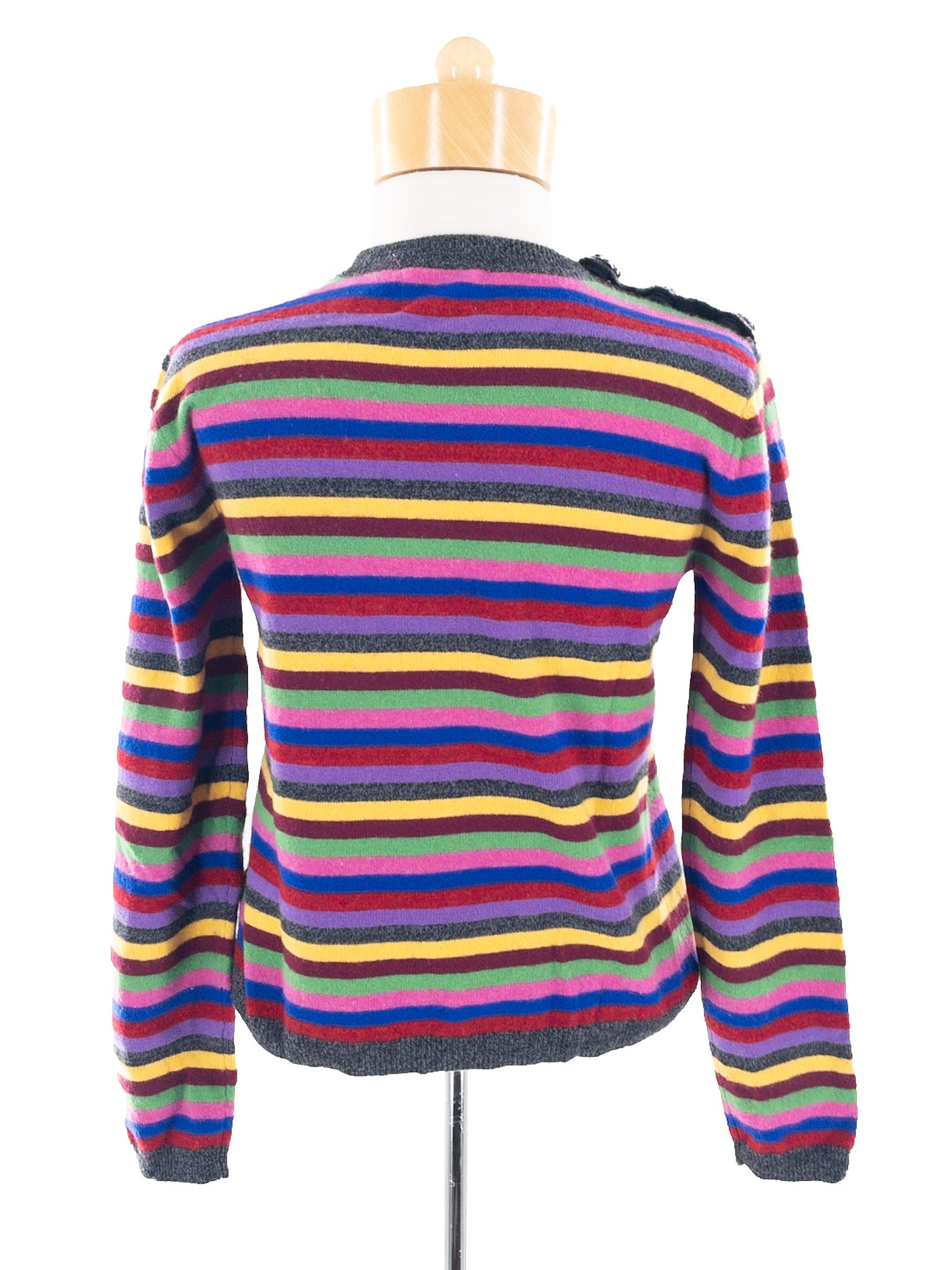 Ganni Multi-Color Stripe Cashmere Size S Sweaters
