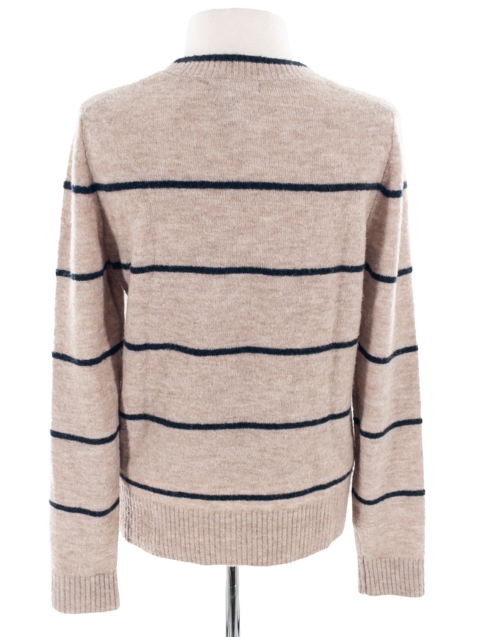 Banana Republic Tan Navy Stripe Acrylic Blend Size S Sweaters