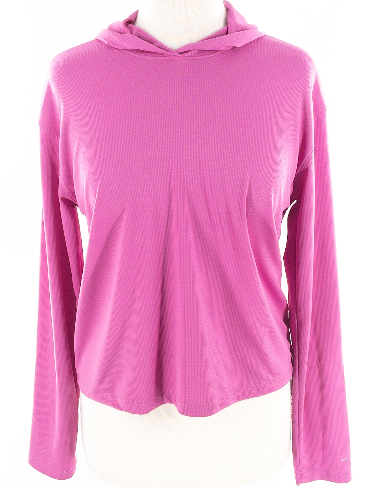 Columbia Fuschia Hooded Polyester Blend Hooded Size S T Shirt