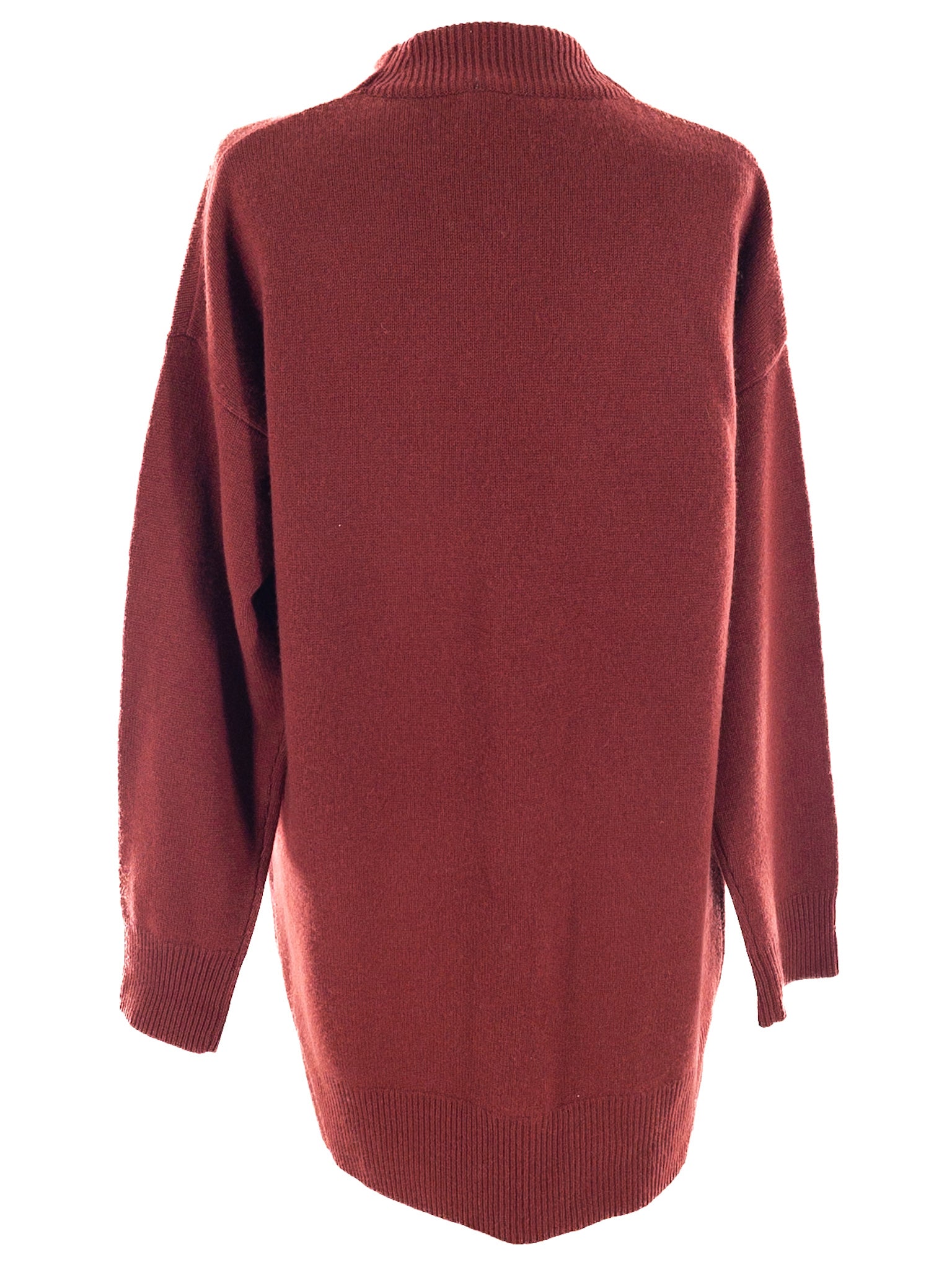 Orvis Maroon Open Front Cashmere Size M Cardigan