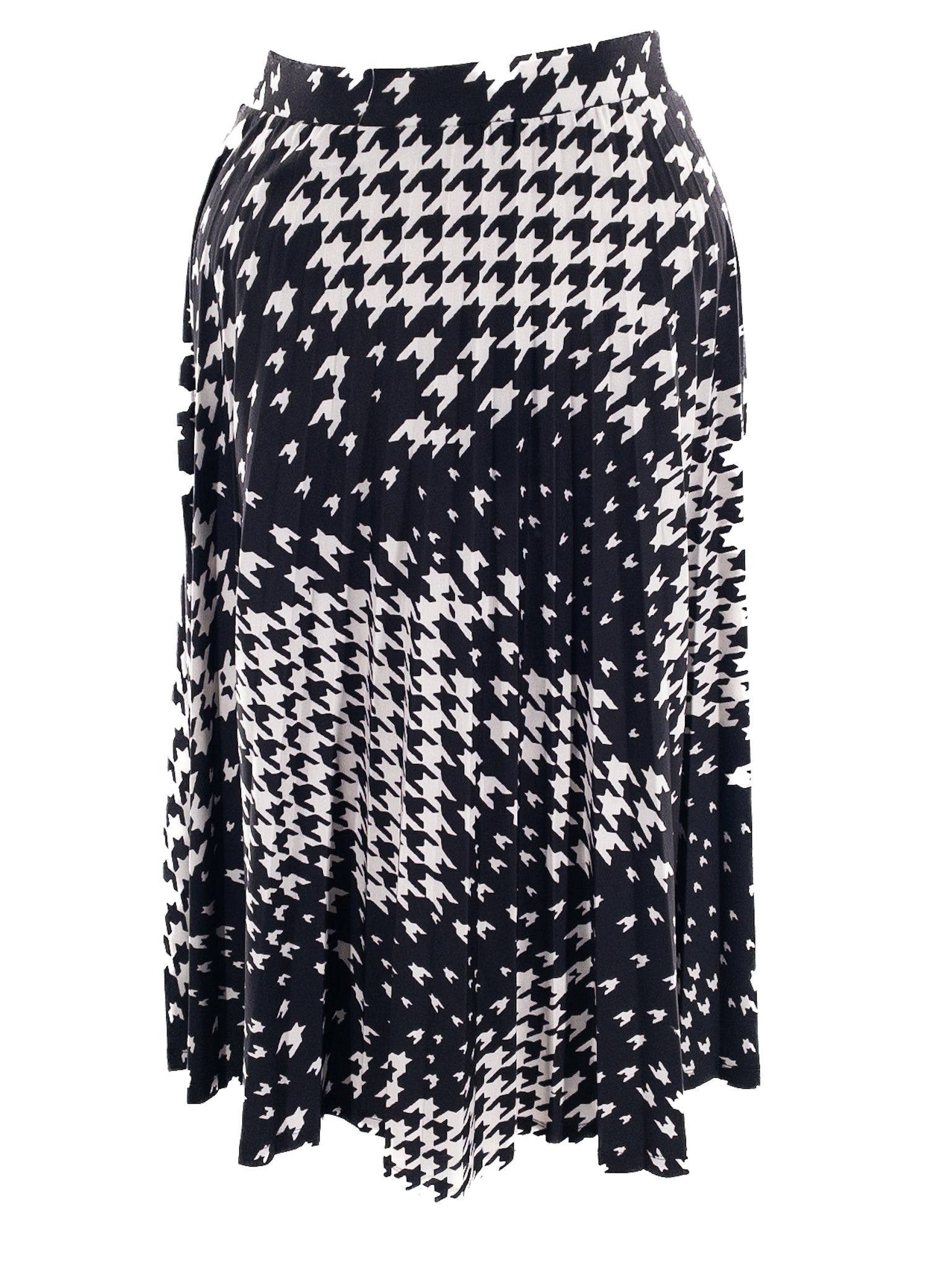 M&S Collection Black White Print Polyester Blend Size S Skirt