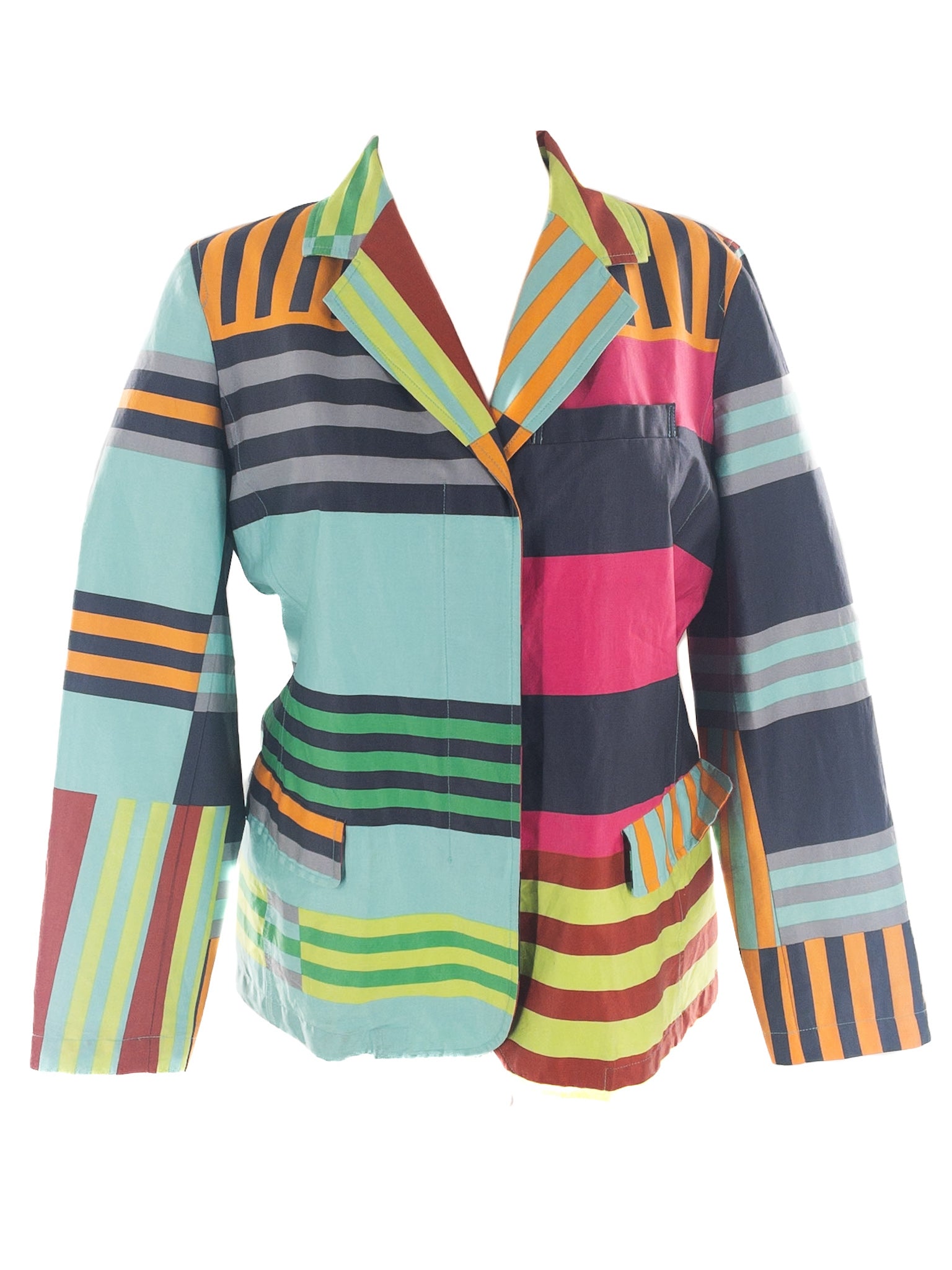 Berek Multi-Color Stripe Size L Blazer