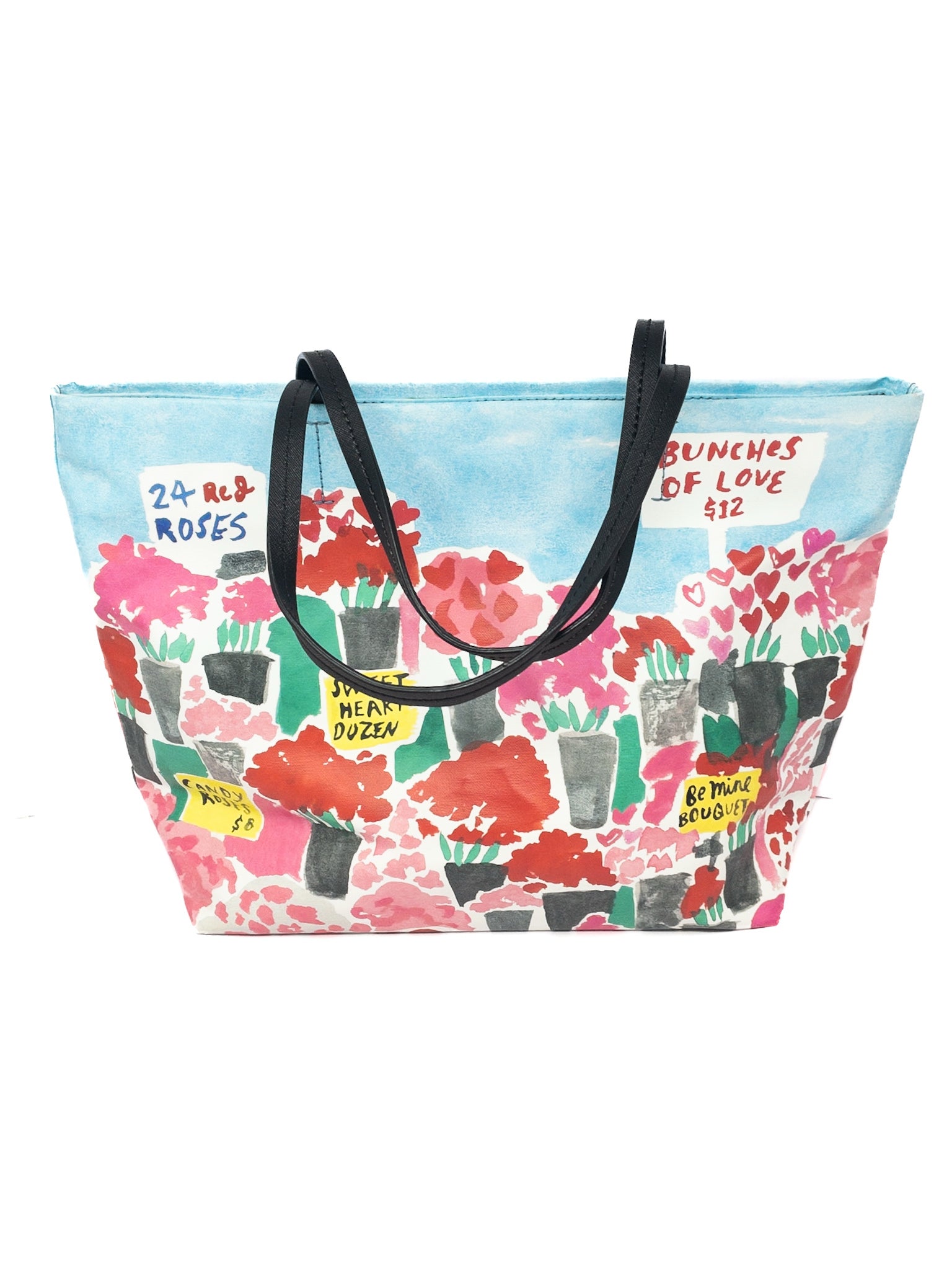 Kate Spade Multi-Color Print Mixed Media Tote