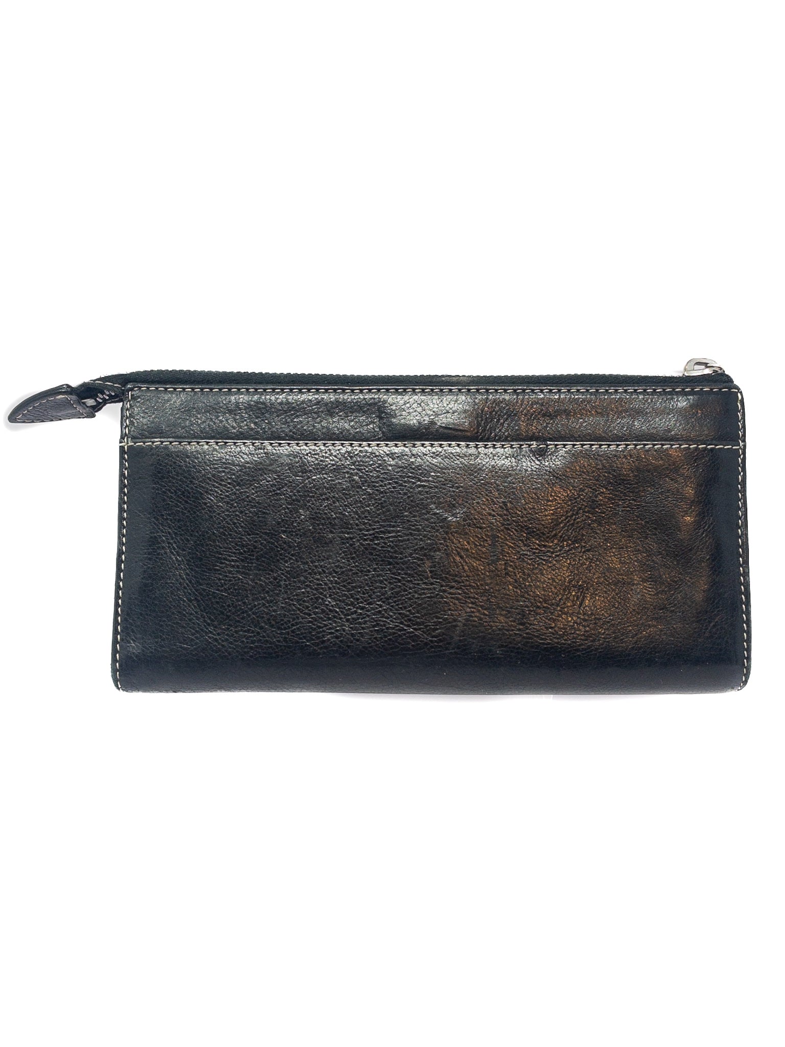 Marc Jacobs Black Stitch Leather Wallet