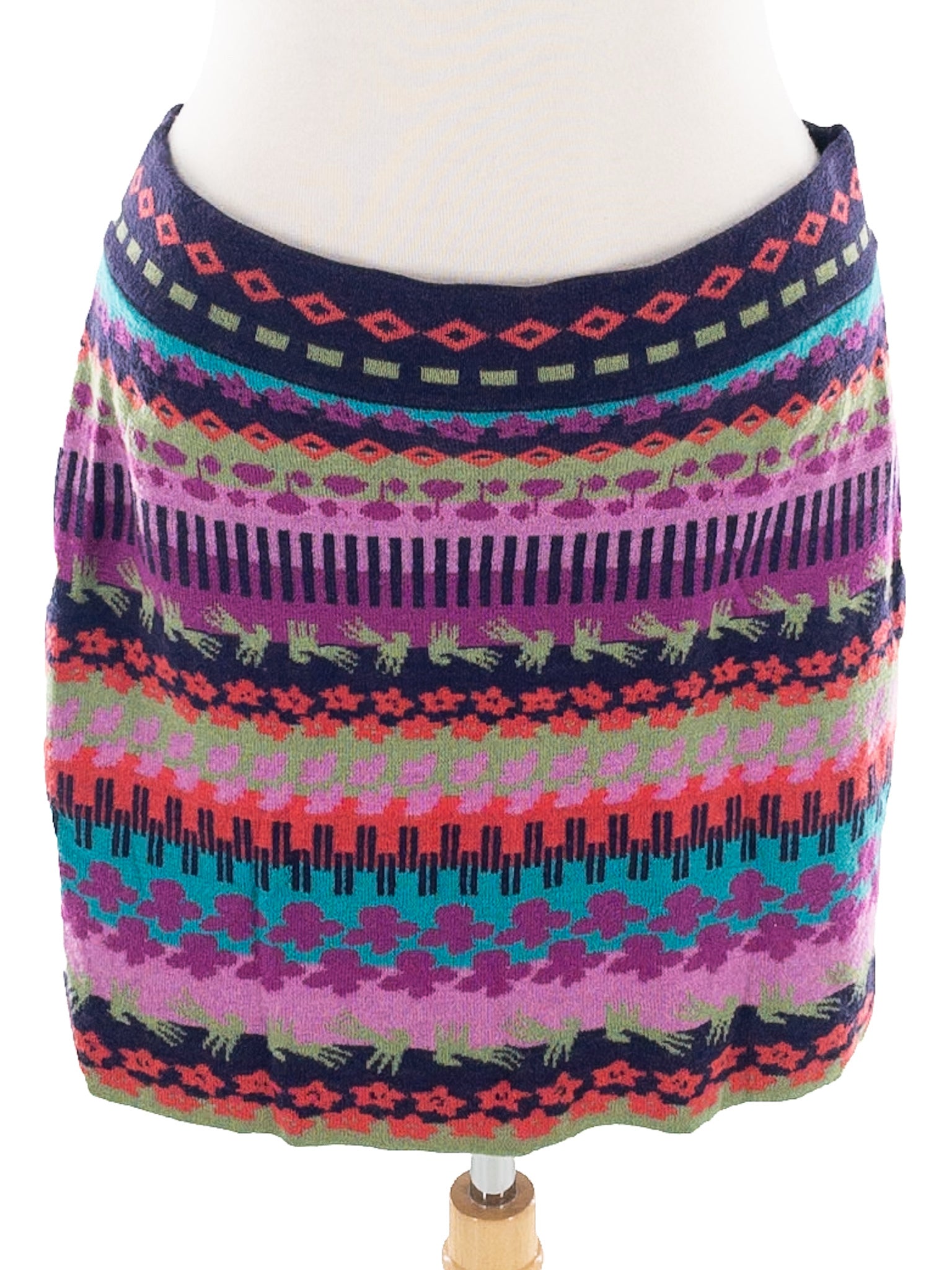 Krimson Klover Mulberry Knit Wool Size M Skirt