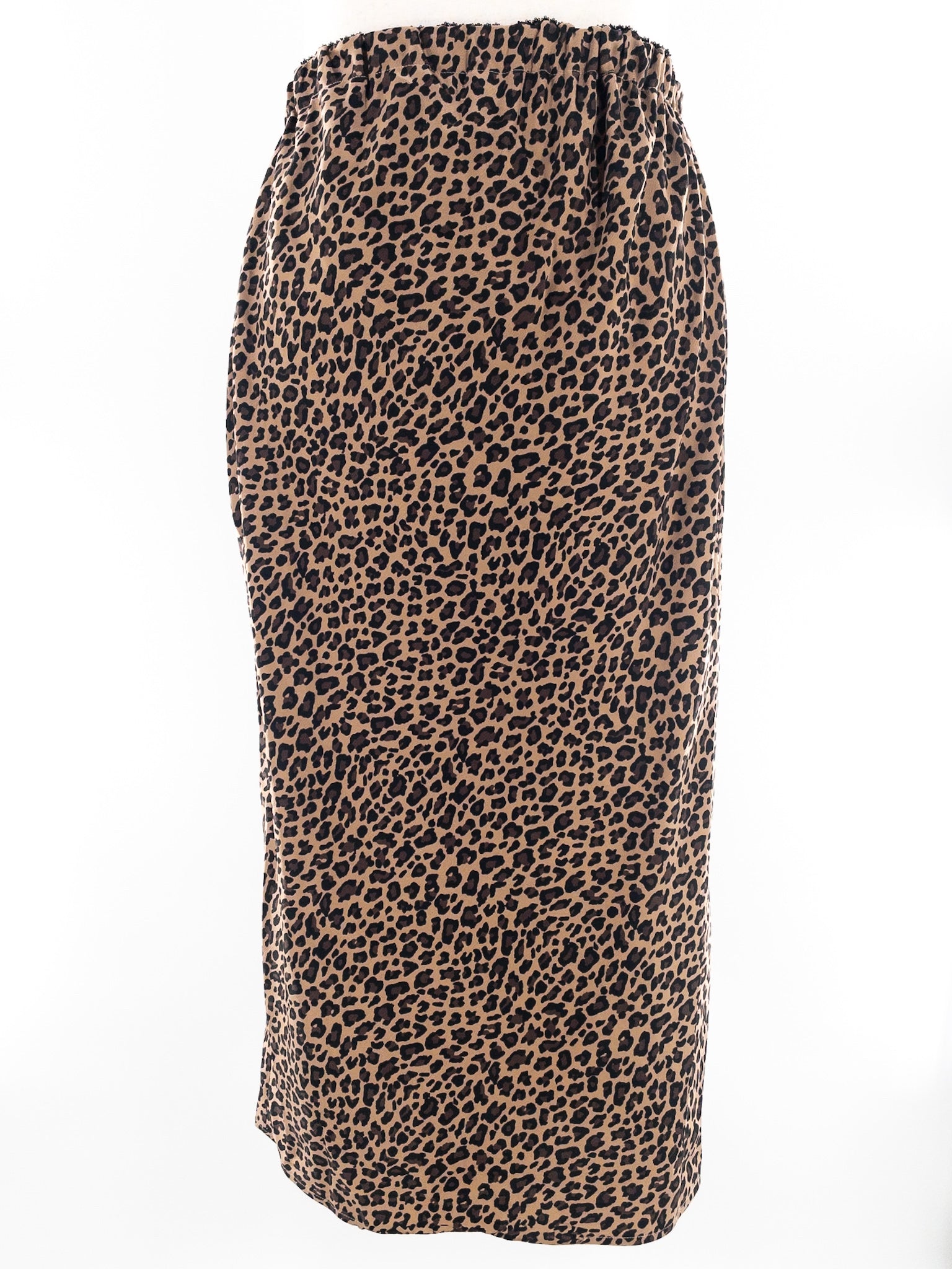 Isabel Black Brown Cheetah Print Polyester Blend Size M Skirt