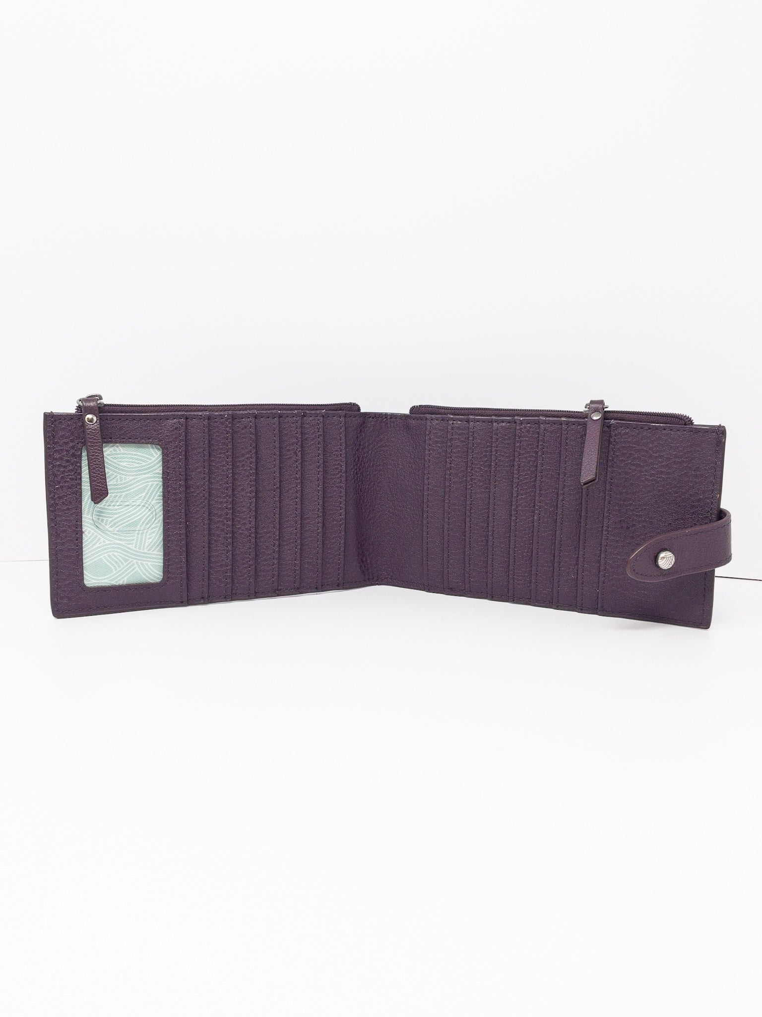 the sak Plum Woven Leather Wallet