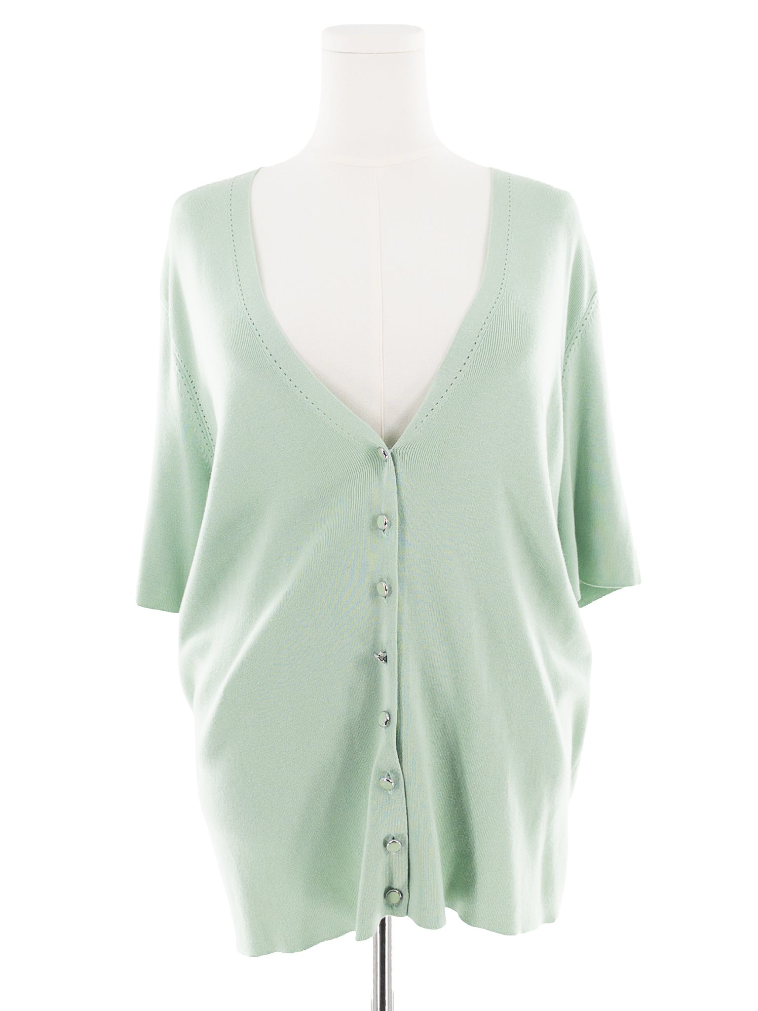 Talbots Mint Cotton Blend Size 2X Cardigan