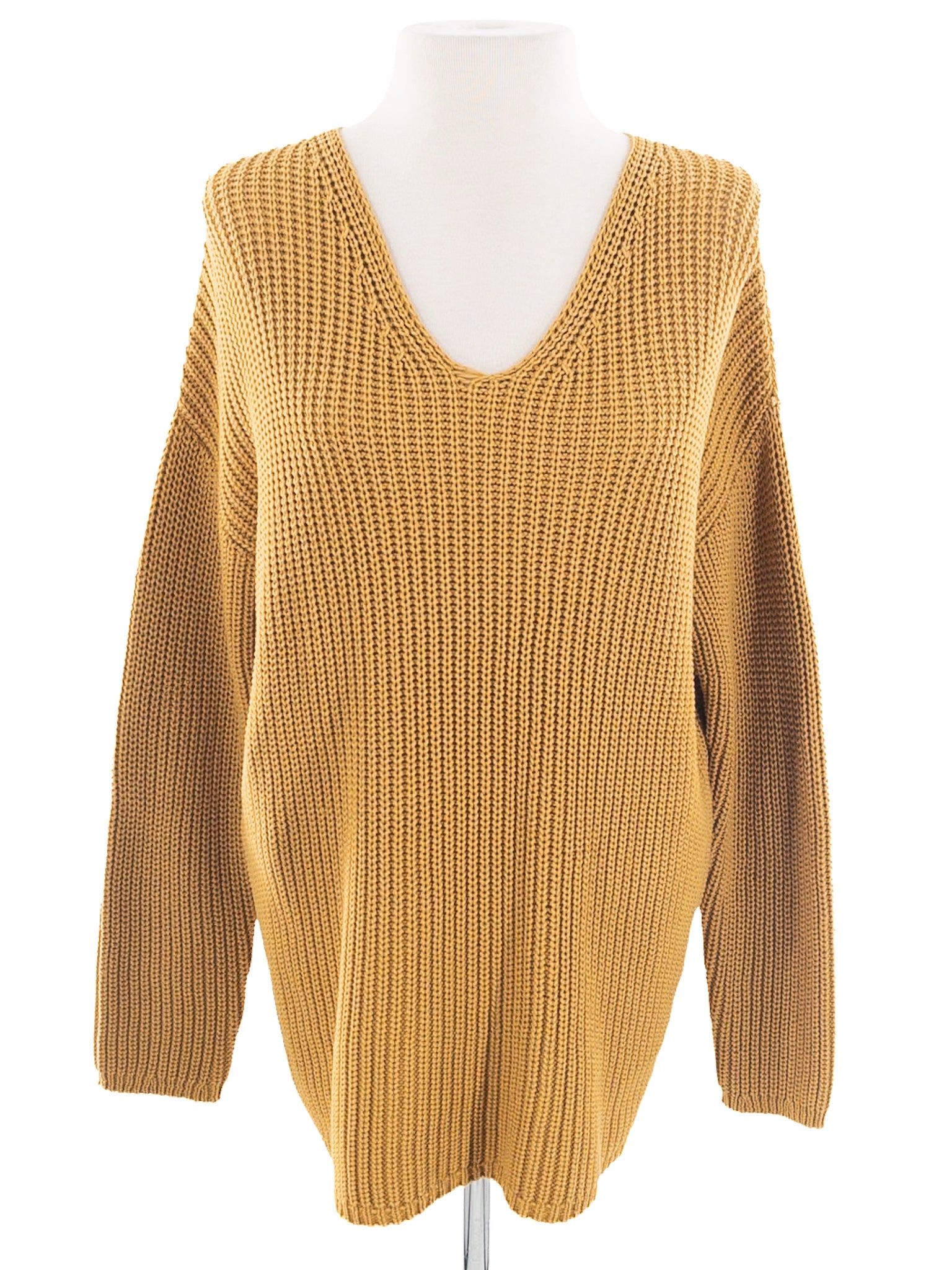 Jenni Kayne Mustard Shaker Cotton Blend Size S Sweaters