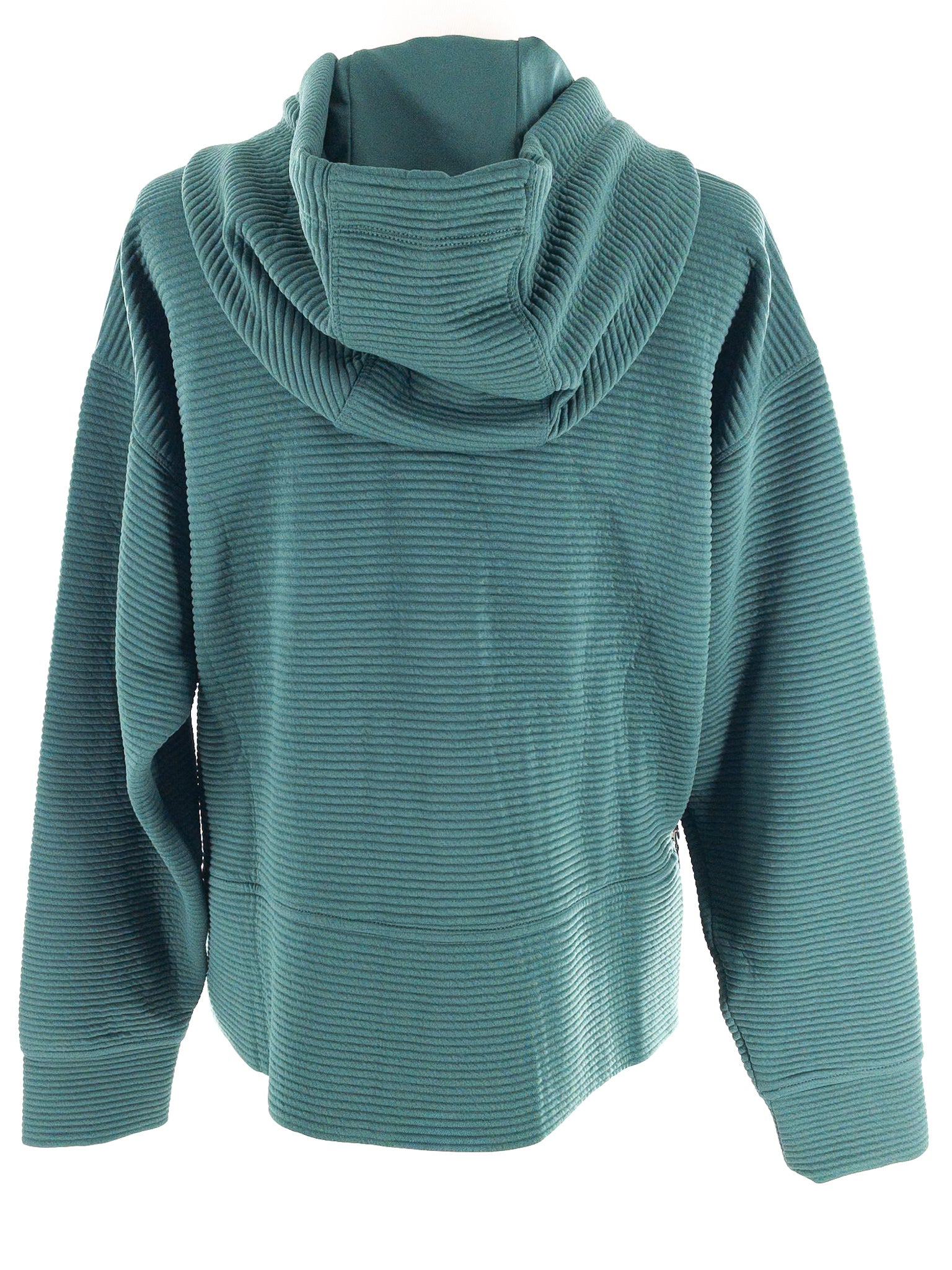 DKNY Forest Green Ribbed Polyester Size M Sweatshirt