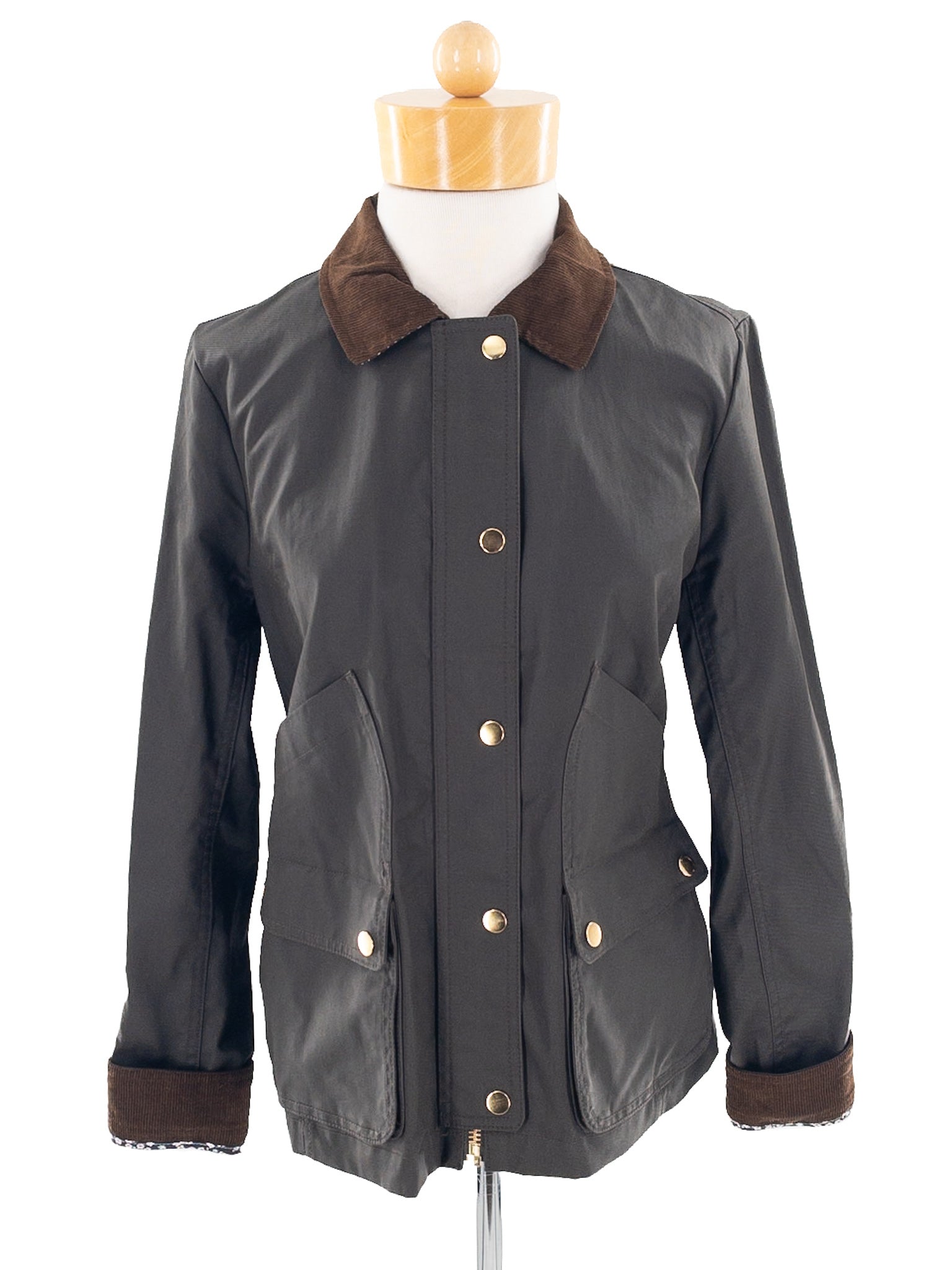 J Crew Brown Cotton Blend Size S Jacket