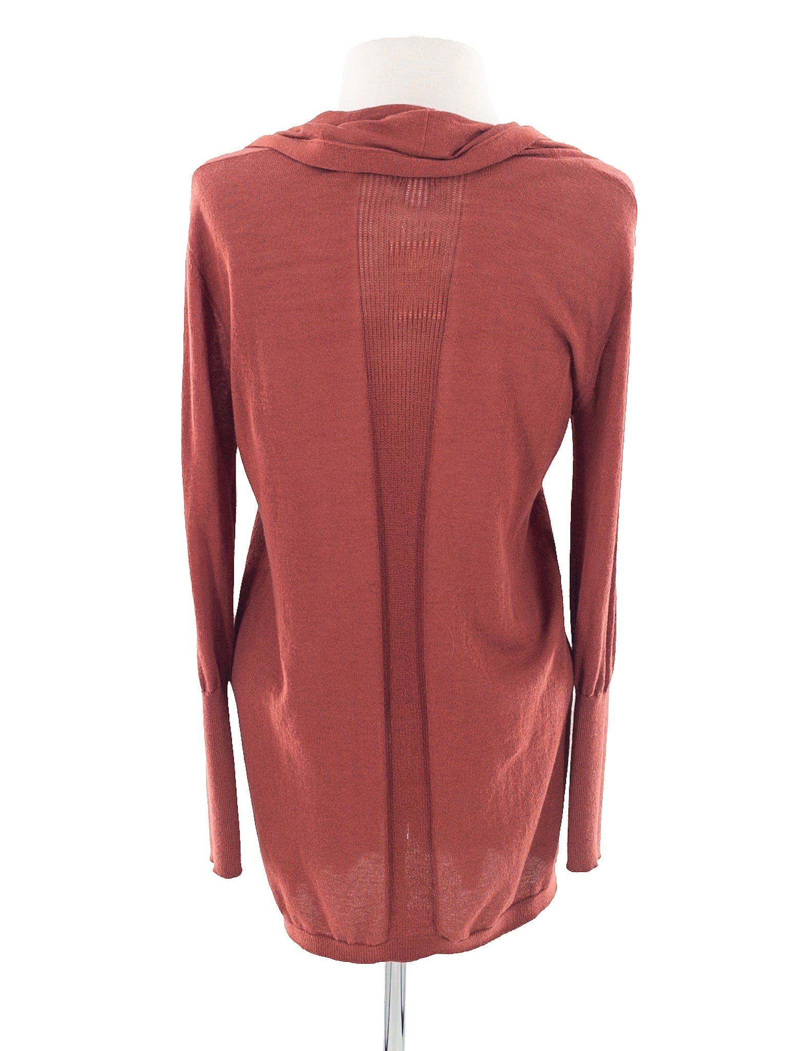 Peyton Jensen Brick Open Front Viscose Blend Size XS Cardigan