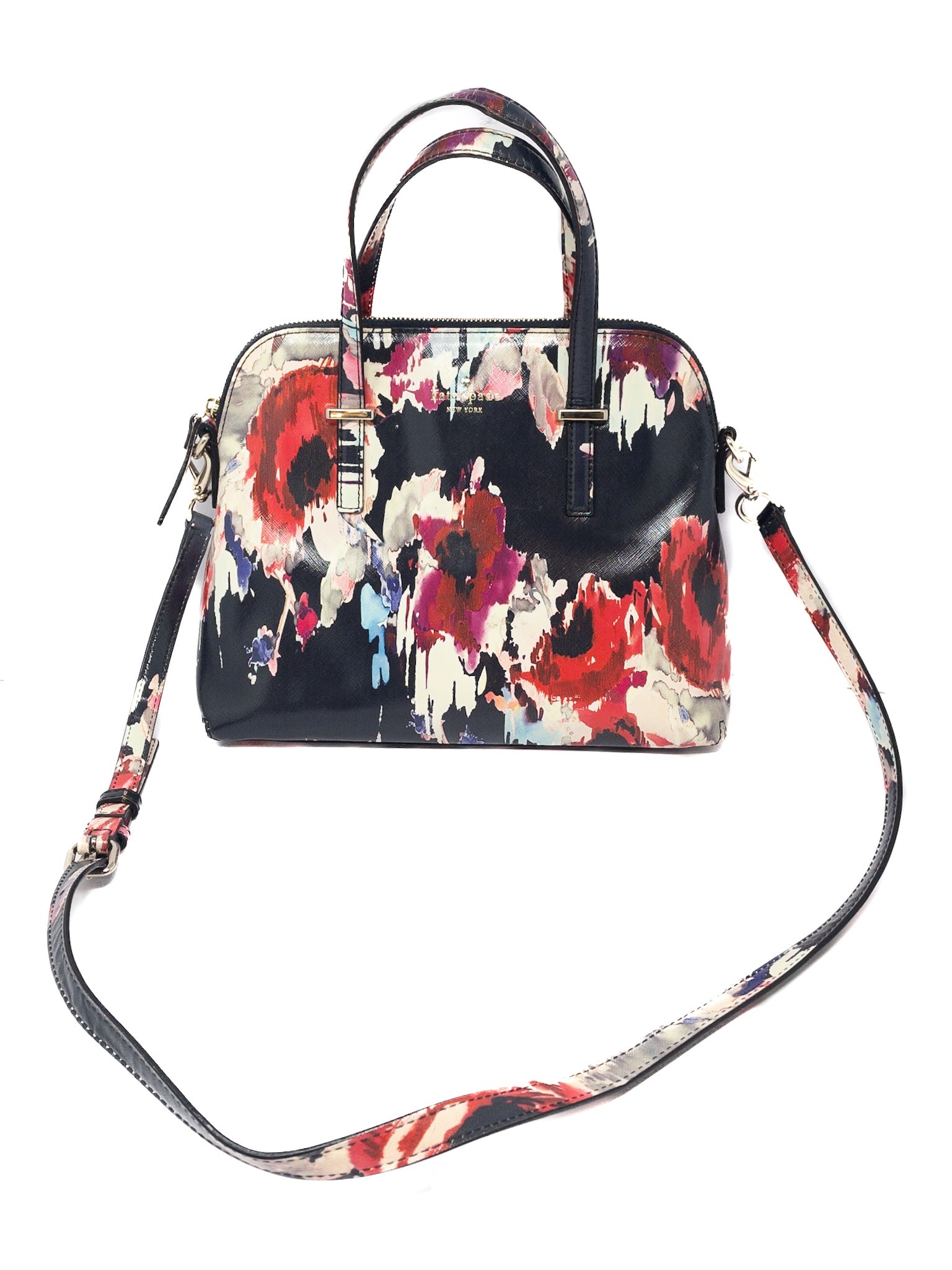 Kate Spade Black Multi Leather Purse