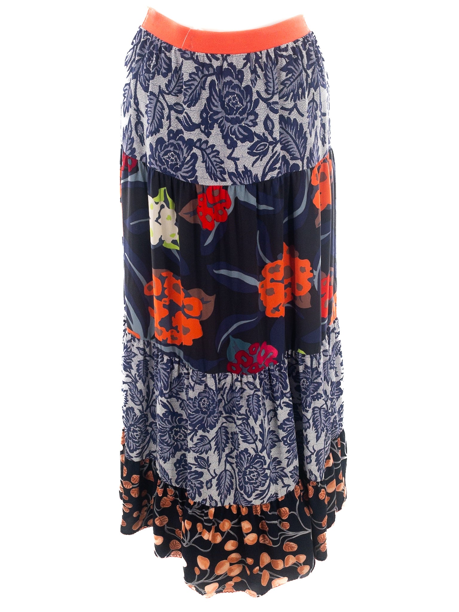 Vanessa Virginia Multi-Color Print Polyester Size 2 Skirt