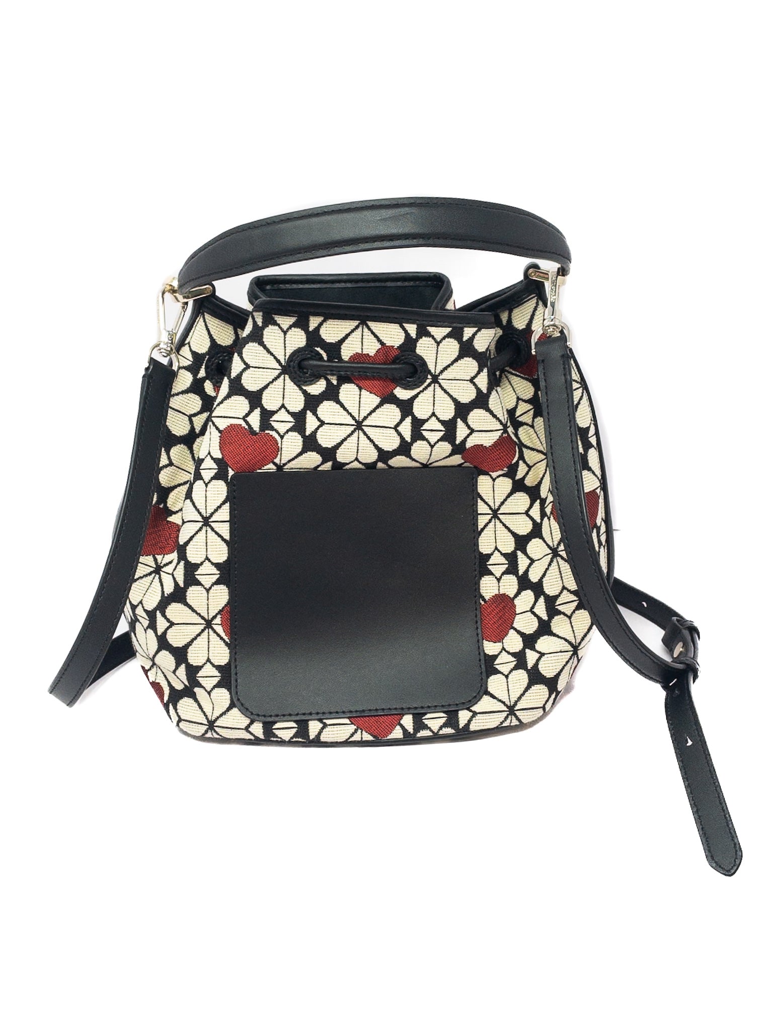 Kate Spade Tan Red Print Jacquard Cross Body