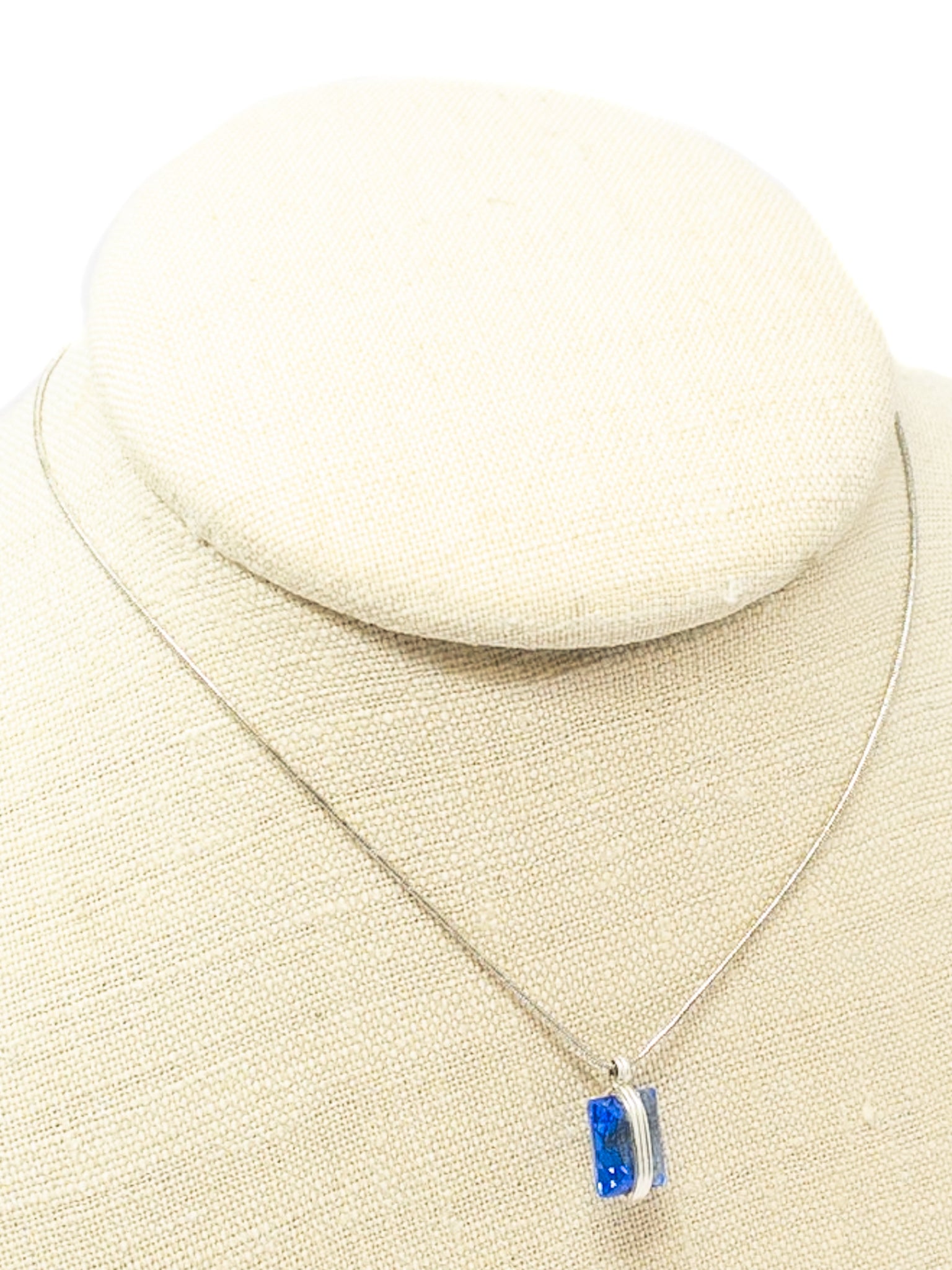 Silver Blue Necklaces