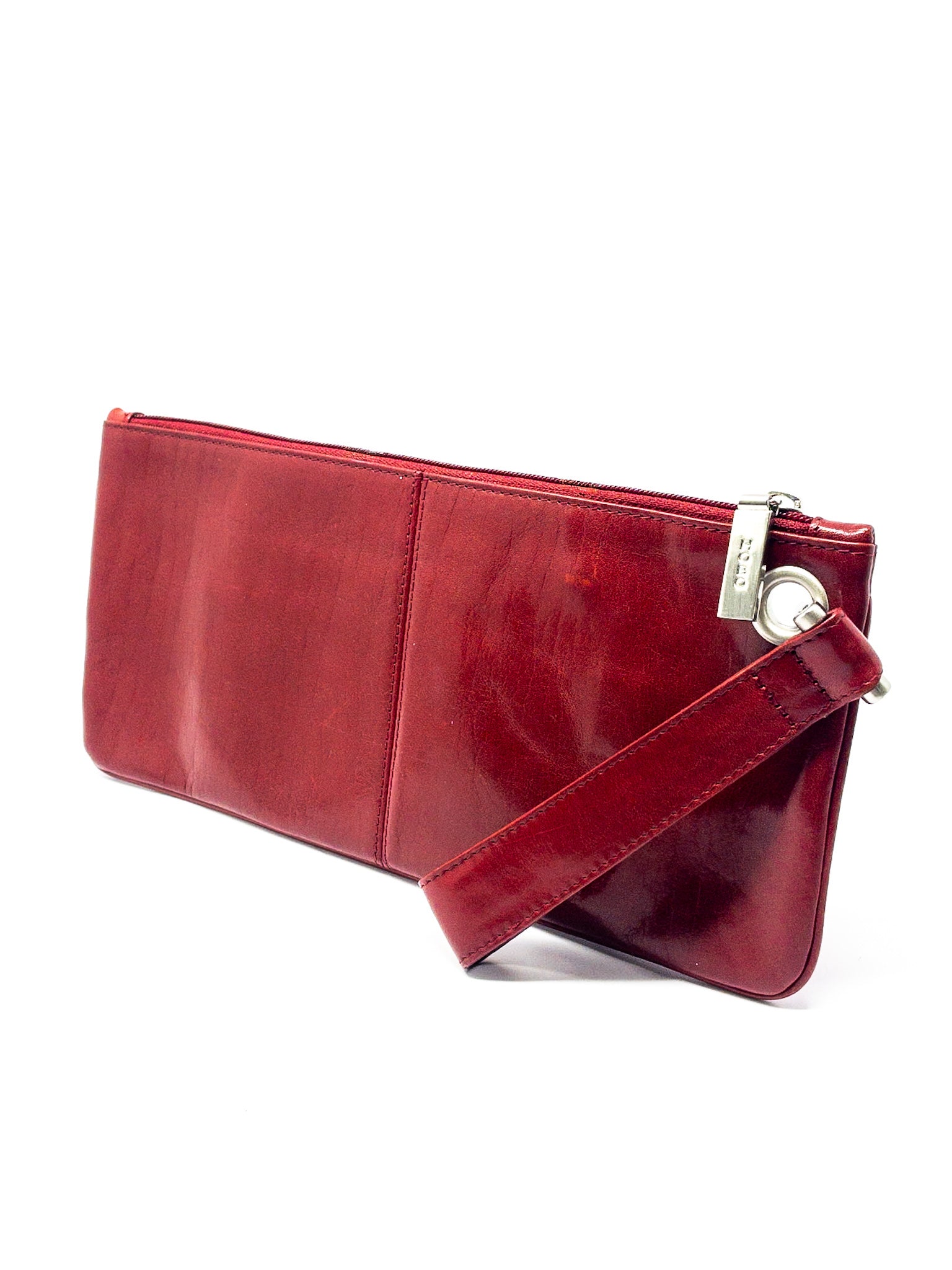 Hobo Raspberry Zip Leather Purse